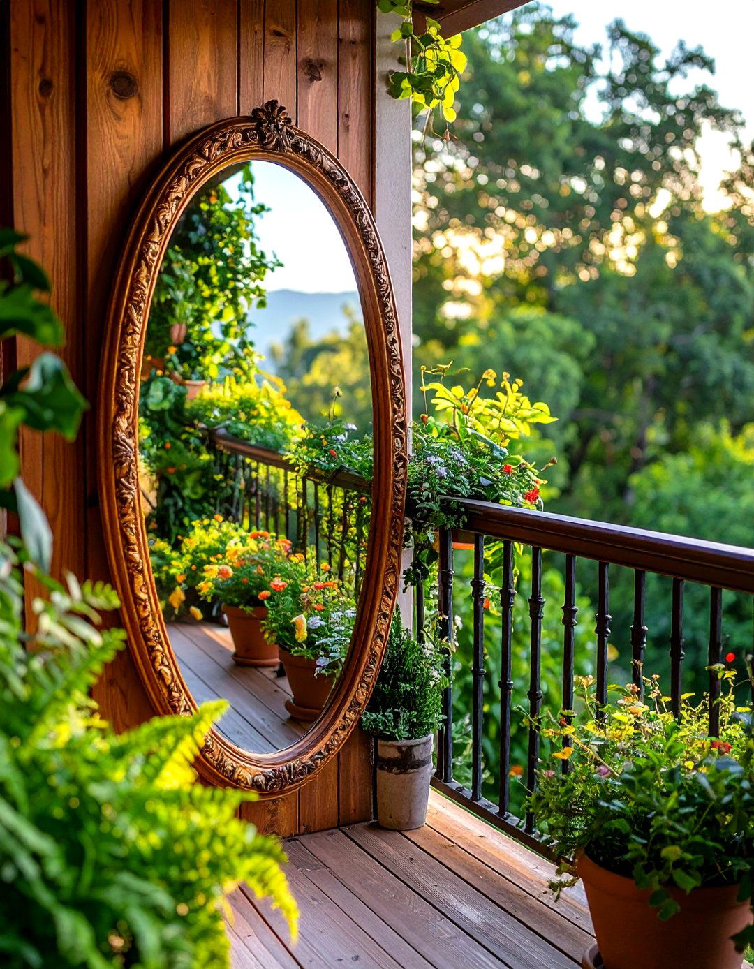 Outdoor Mirrors - 20 Small Balcony Ideas