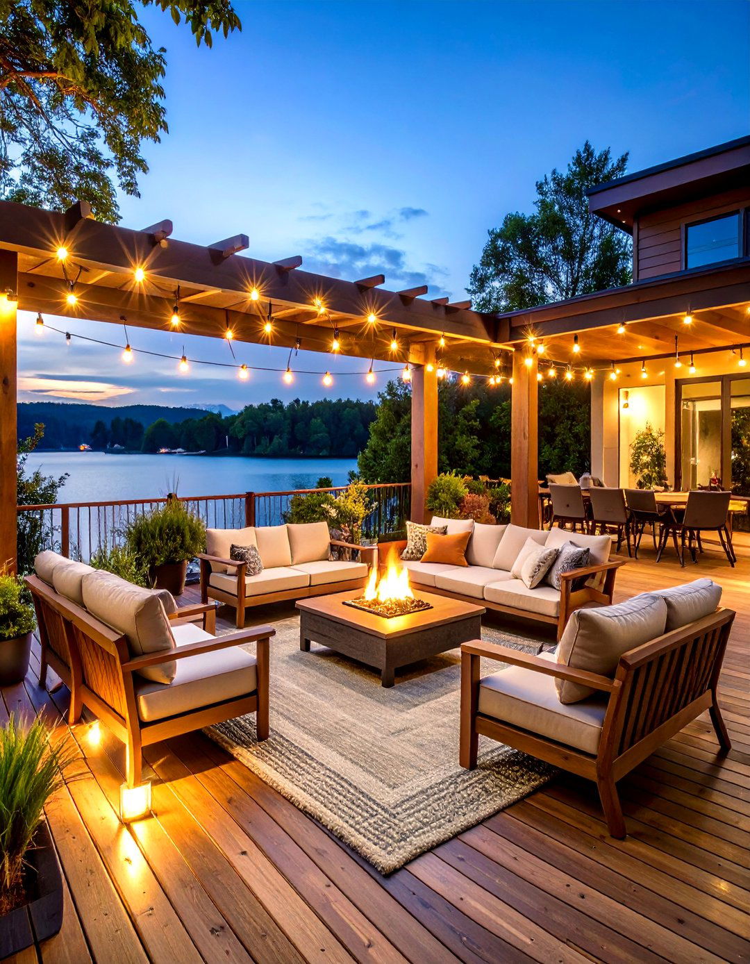 Outdoor Patio Lake House Decorating - 20 Lake House Decorating Ideas
