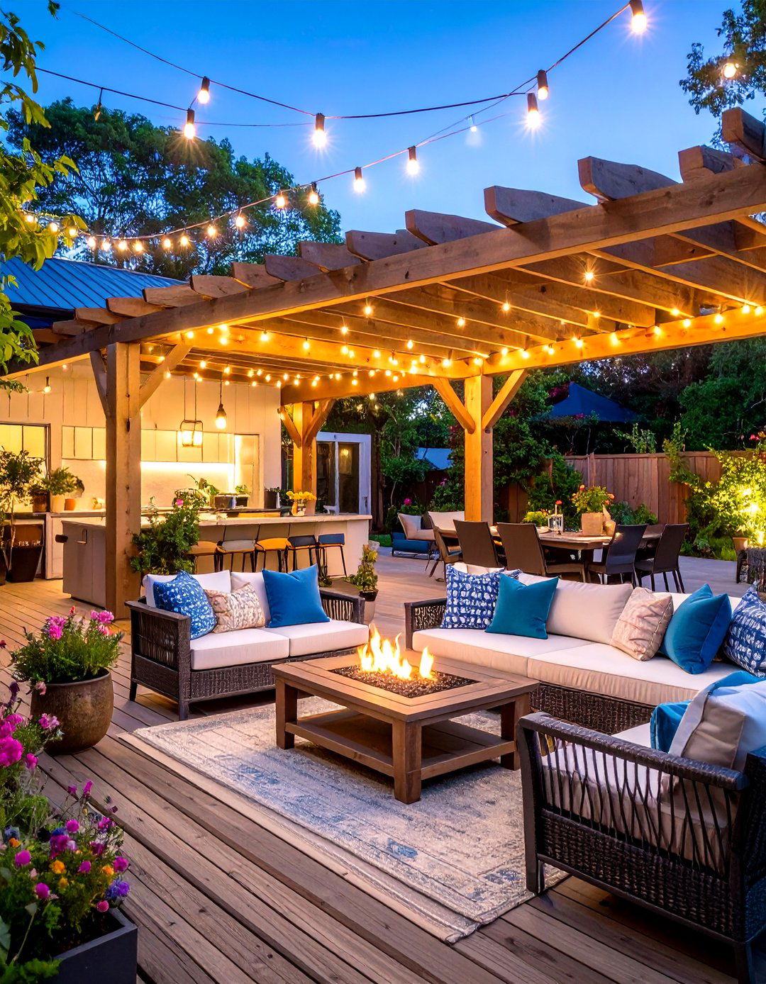 Outdoor Patio Man Cave Oasis - 20 Man Cave Ideas