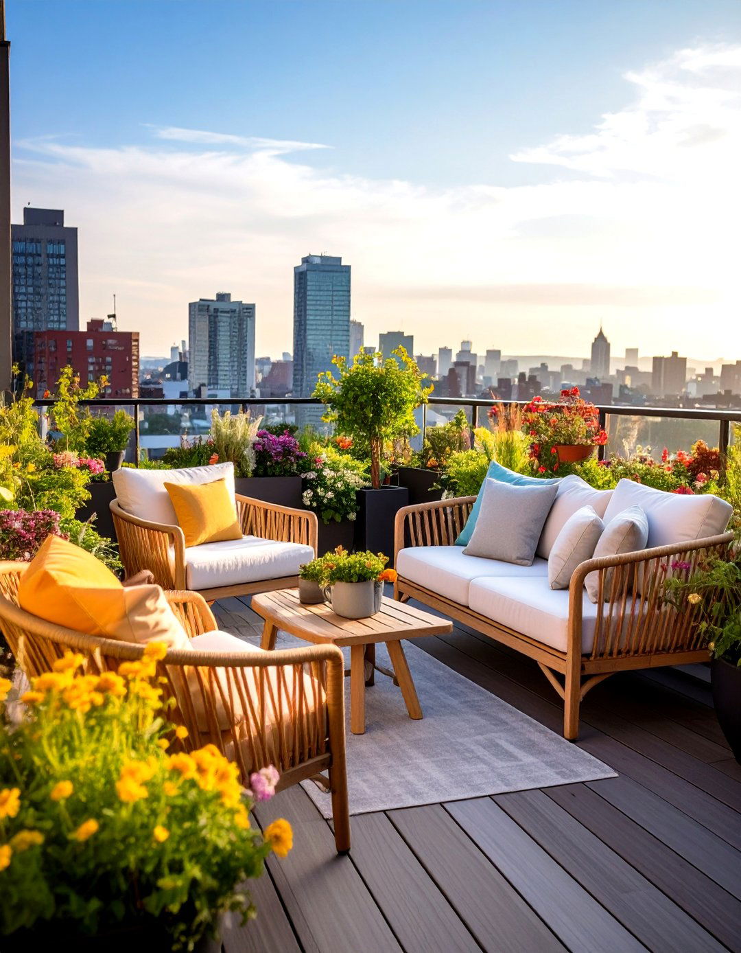 Outdoor Reading Nook on Rooftop Terrace - 20 Outdoor Reading Nook Ideas