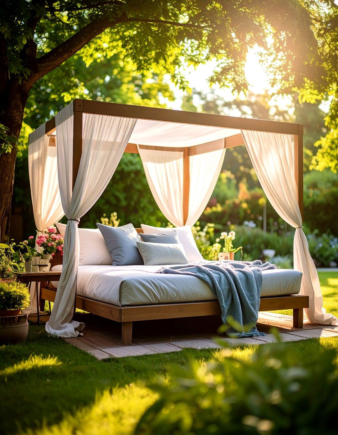 Outdoor Reading Nook with Daybed Design - 20 Outdoor Reading Nook Ideas