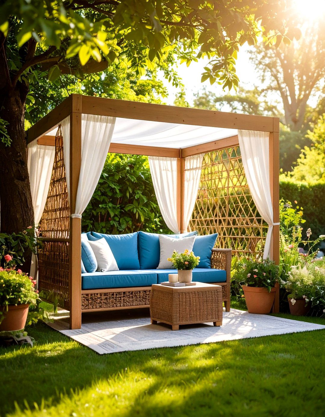 Outdoor Reading Nook with Privacy Screens - 20 Outdoor Reading Nook Ideas
