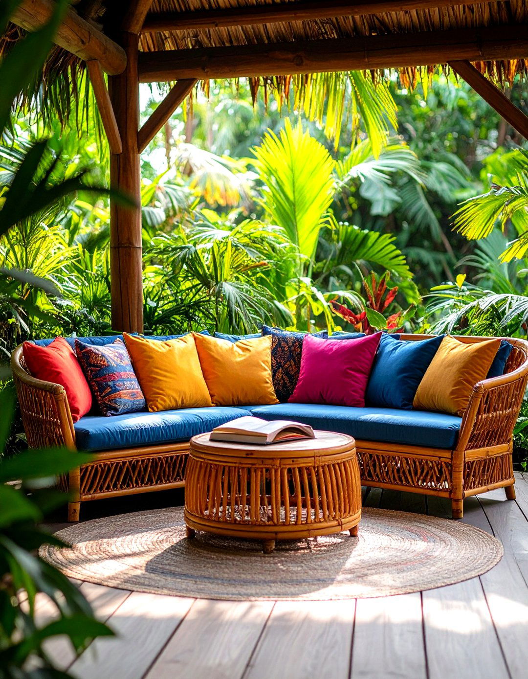 Outdoor Reading Nook with Tropical Theme - 20 Outdoor Reading Nook Ideas