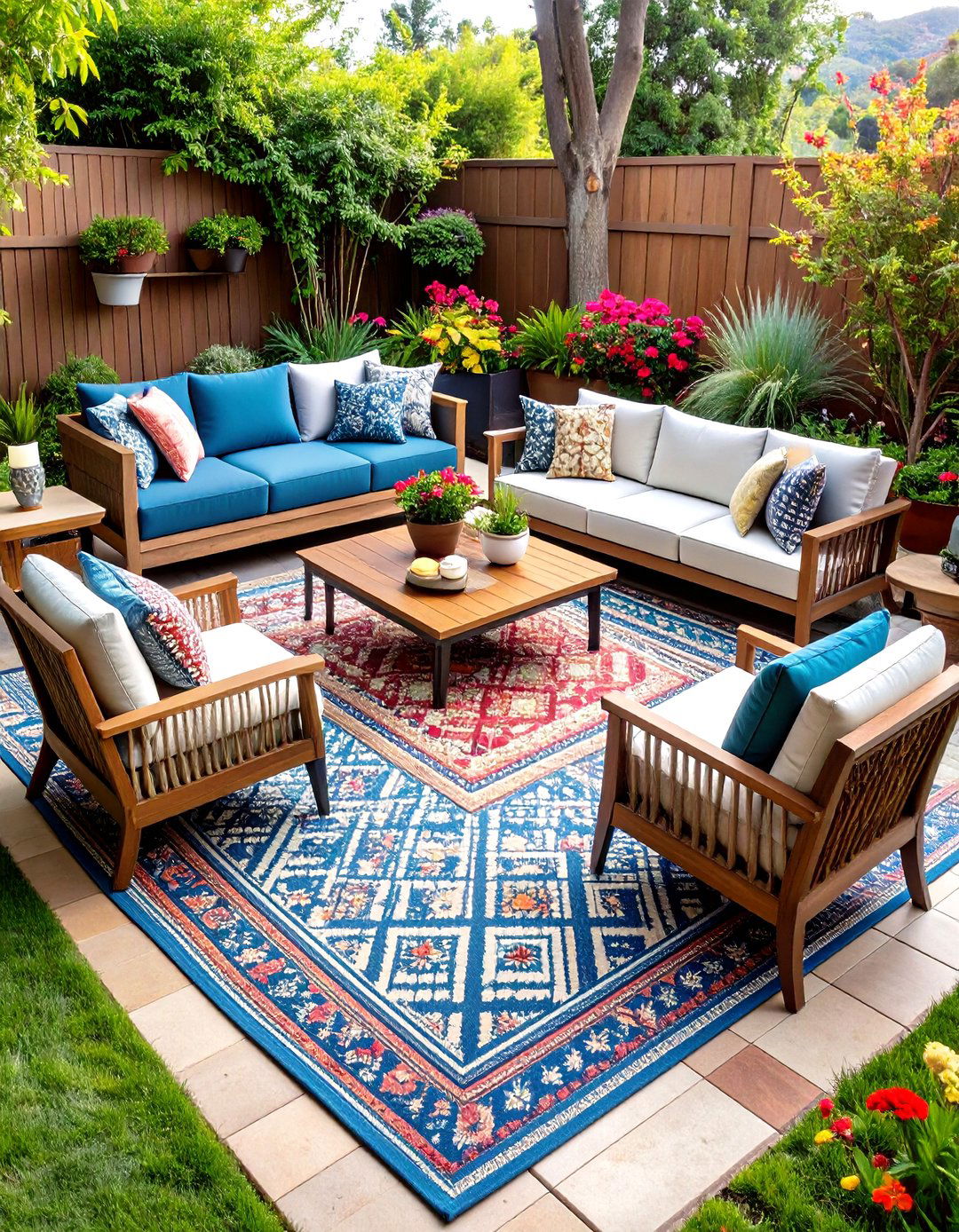 Outdoor Rug Zoning Decor Ideas - 20 Outdoor Decor Ideas