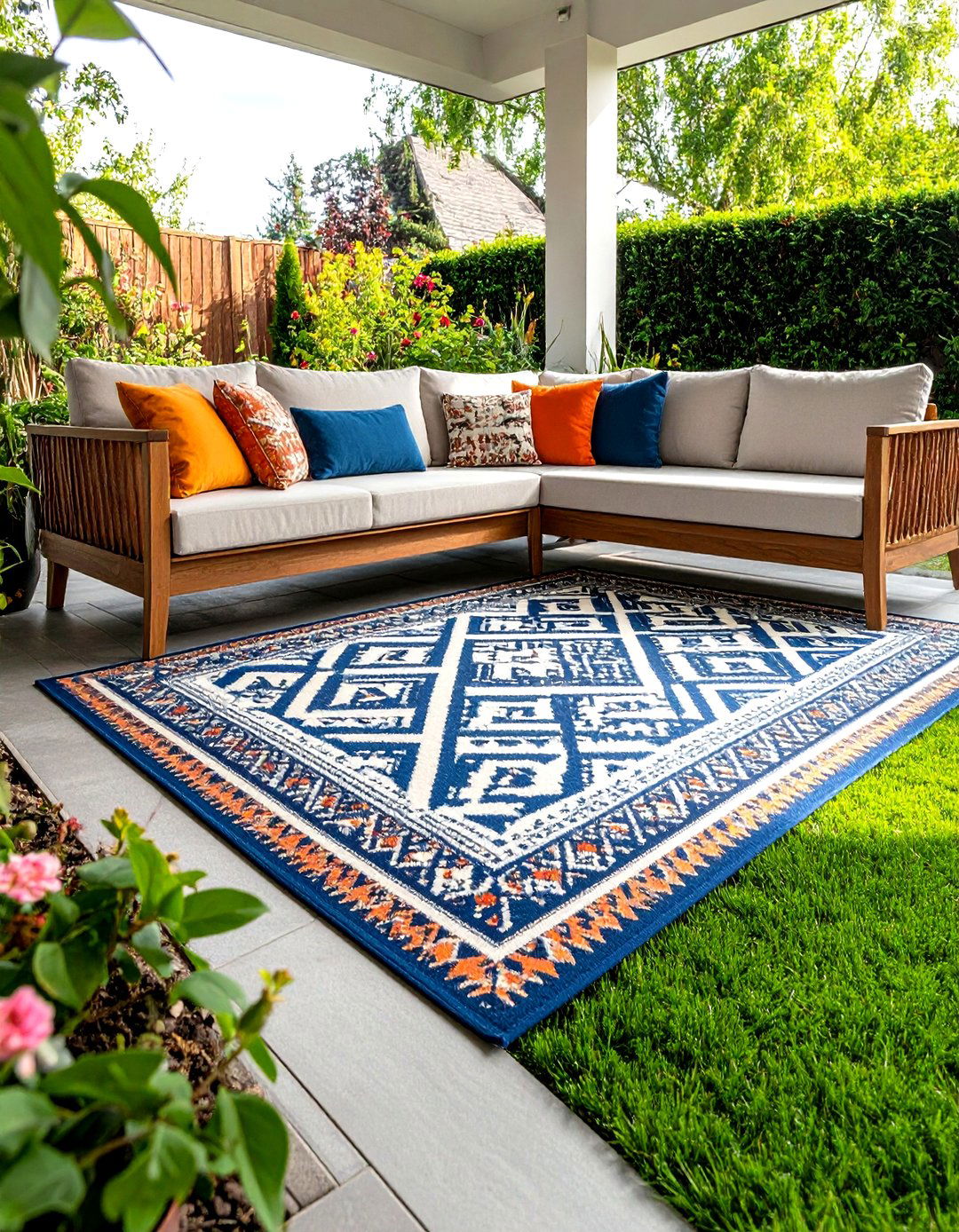 Outdoor Rugs - 20 Small Patio Ideas