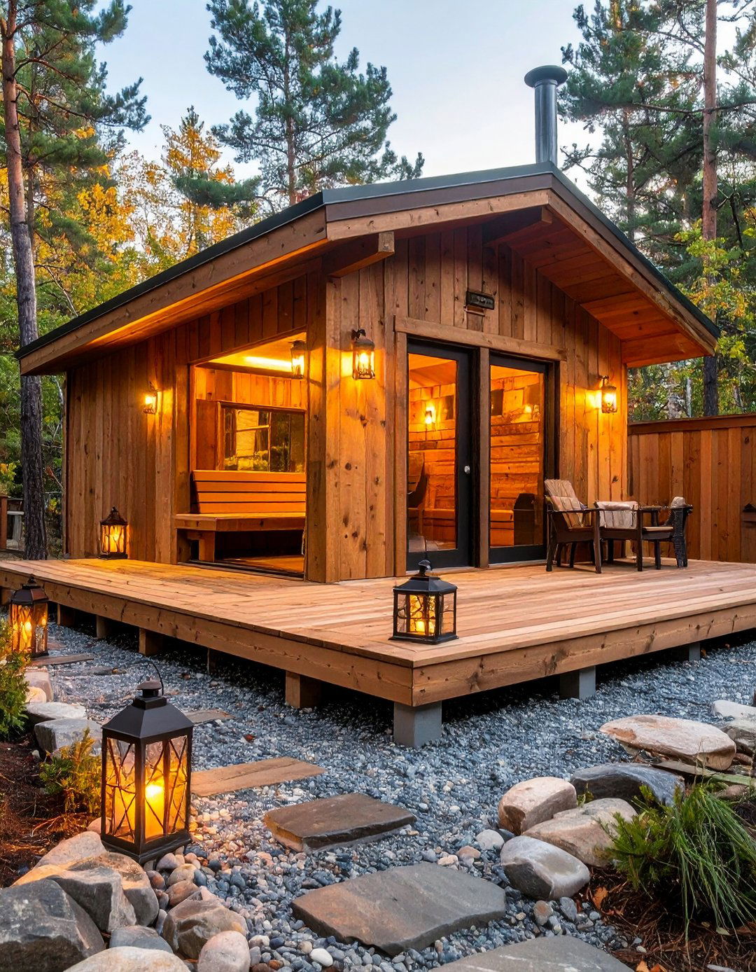 Outdoor Rustic Retreat - 20 Sauna Room Design Ideas