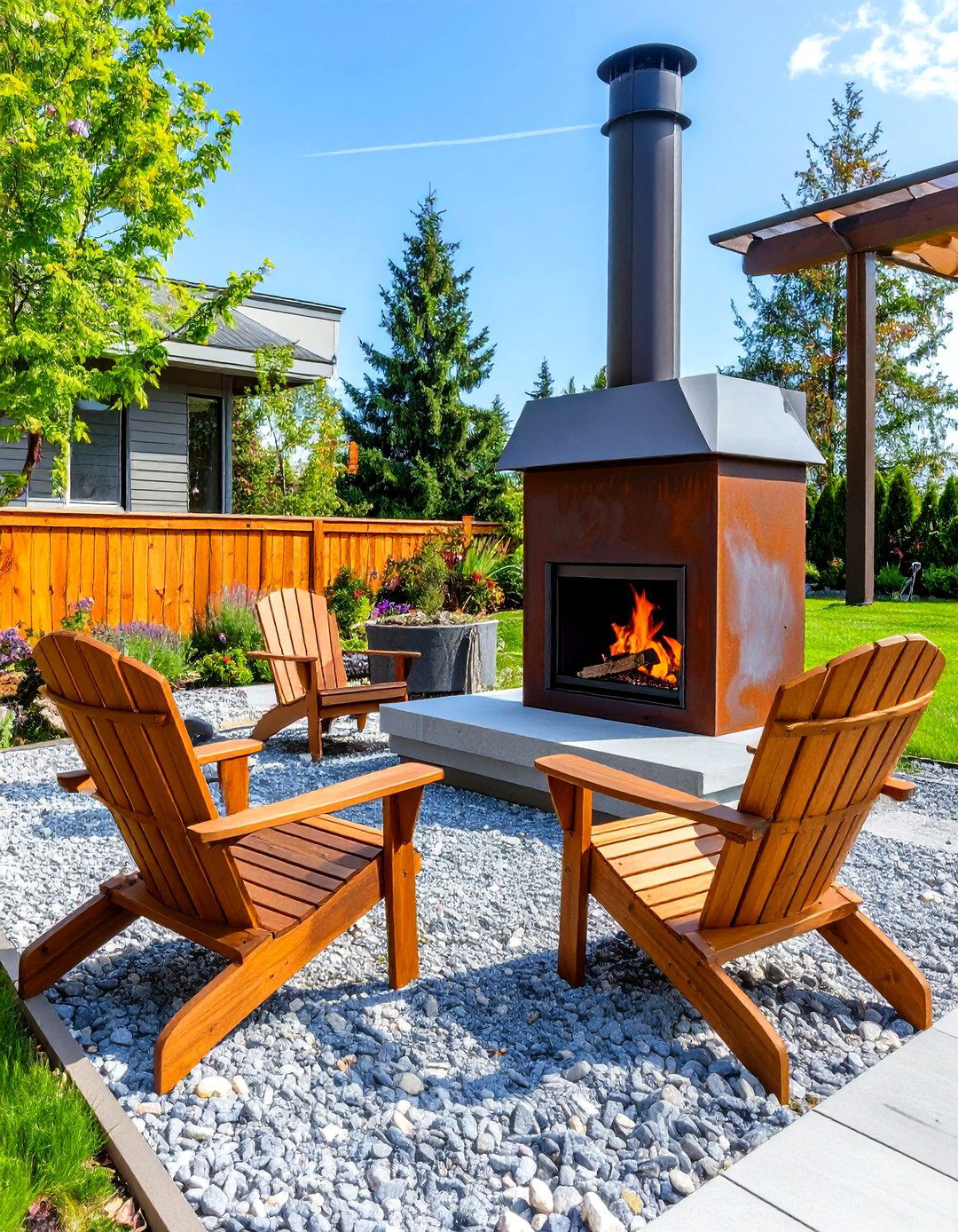 Outdoor Scandinavian Fireplace - 20 Scandinavian Fireplace Ideas