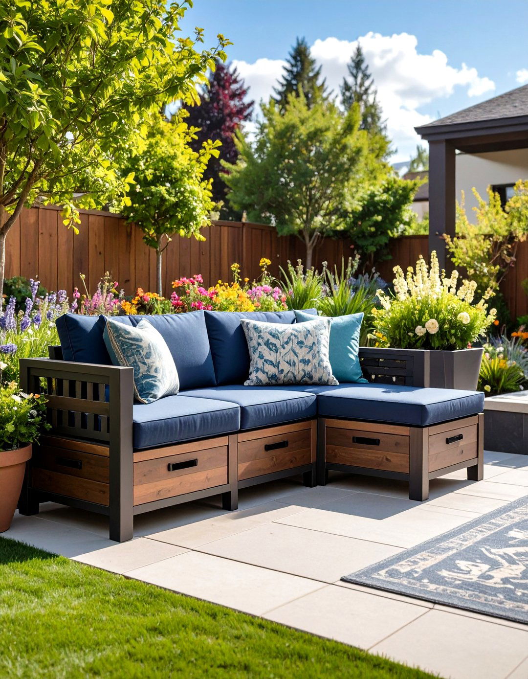 Outdoor Storage Benches with Built in Seating - 20 Outdoor Storage Ideas