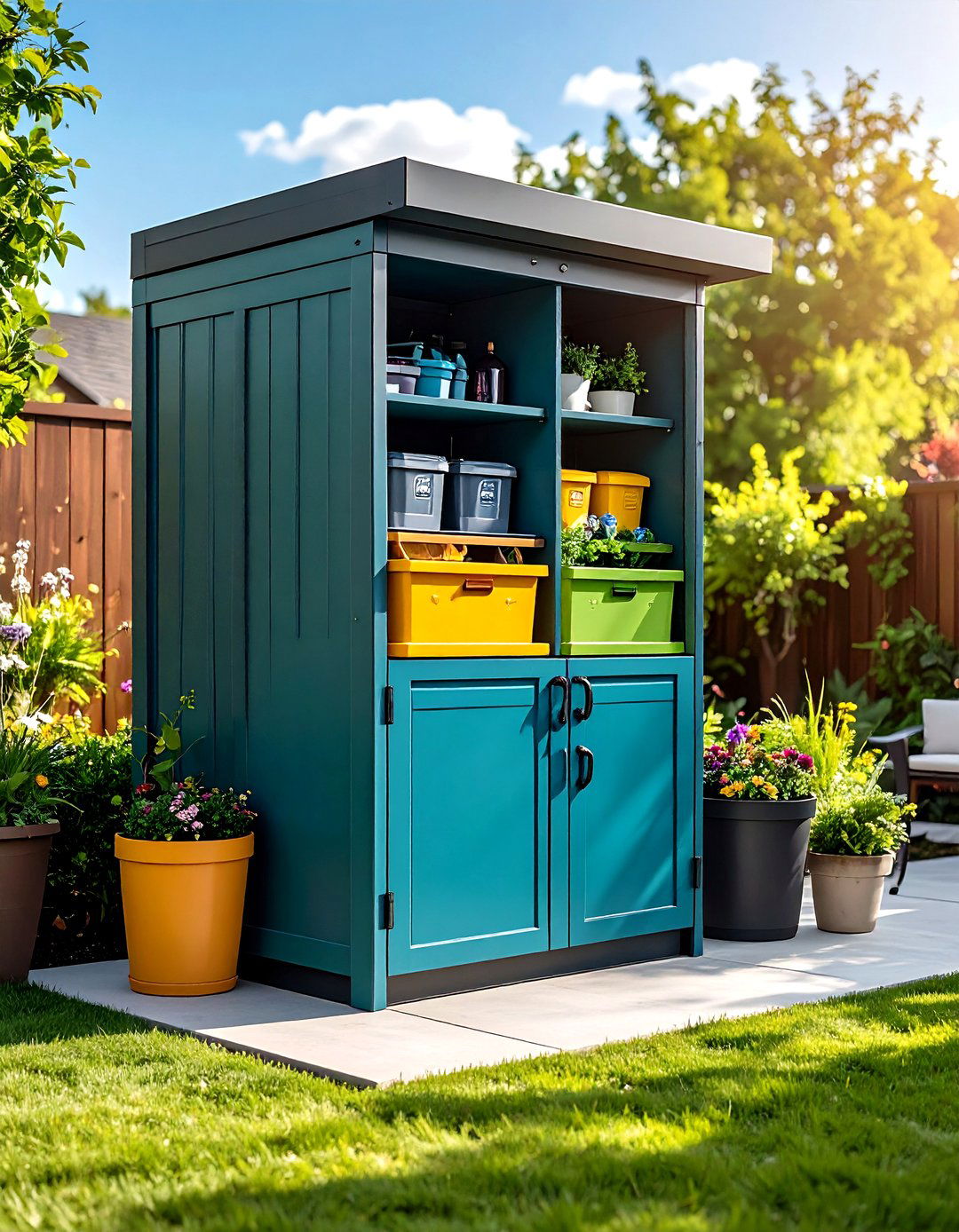 Outdoor Storage for Trash and Recycling Management - 20 Outdoor Storage Ideas