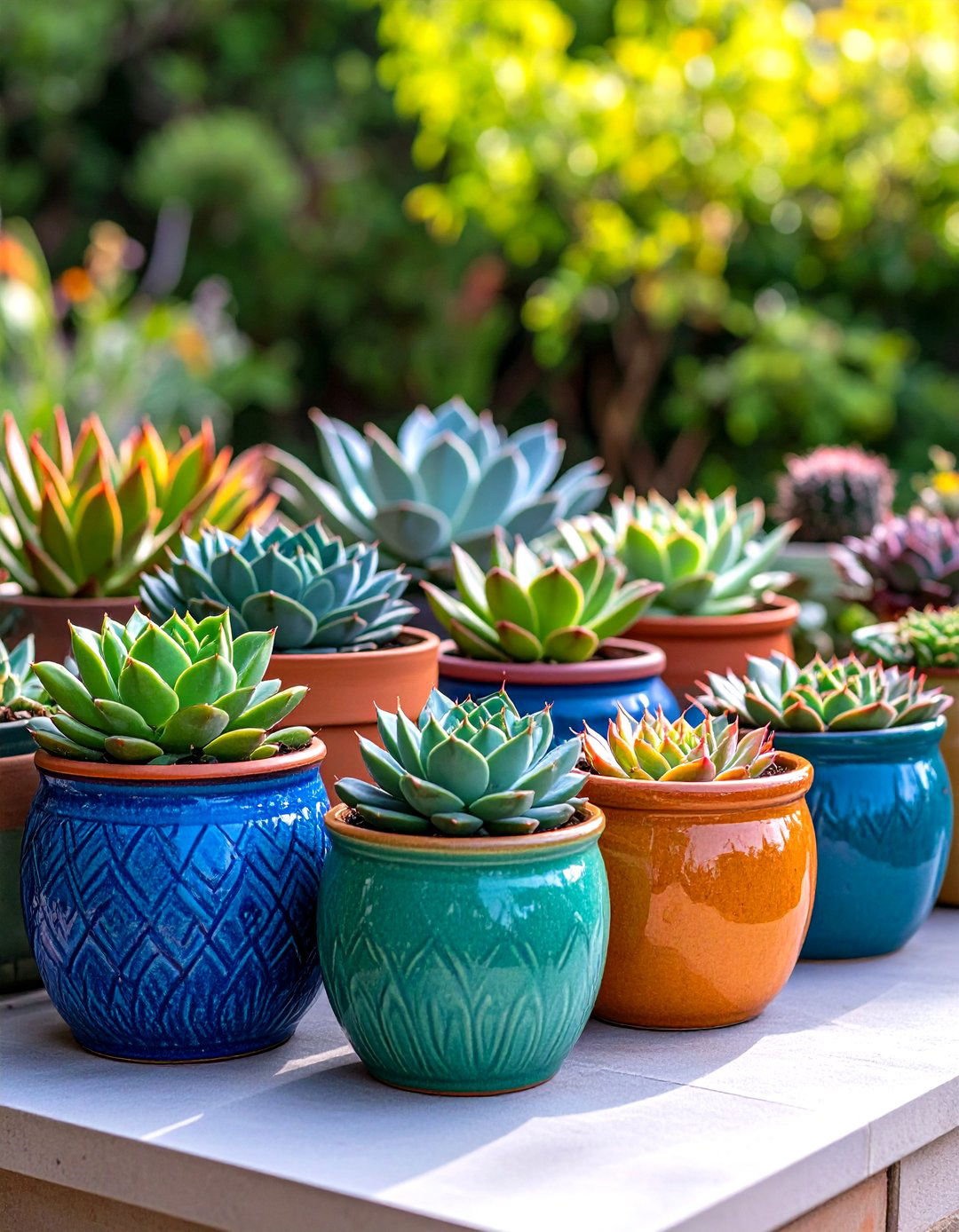 Outdoor Succulent Container Ceramic Pot Collection - 20 Outdoor Succulent Container Ideas