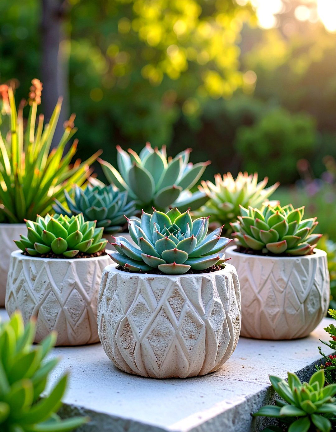 Outdoor Succulent Container Hypertufa Trough - 20 Outdoor Succulent Container Ideas