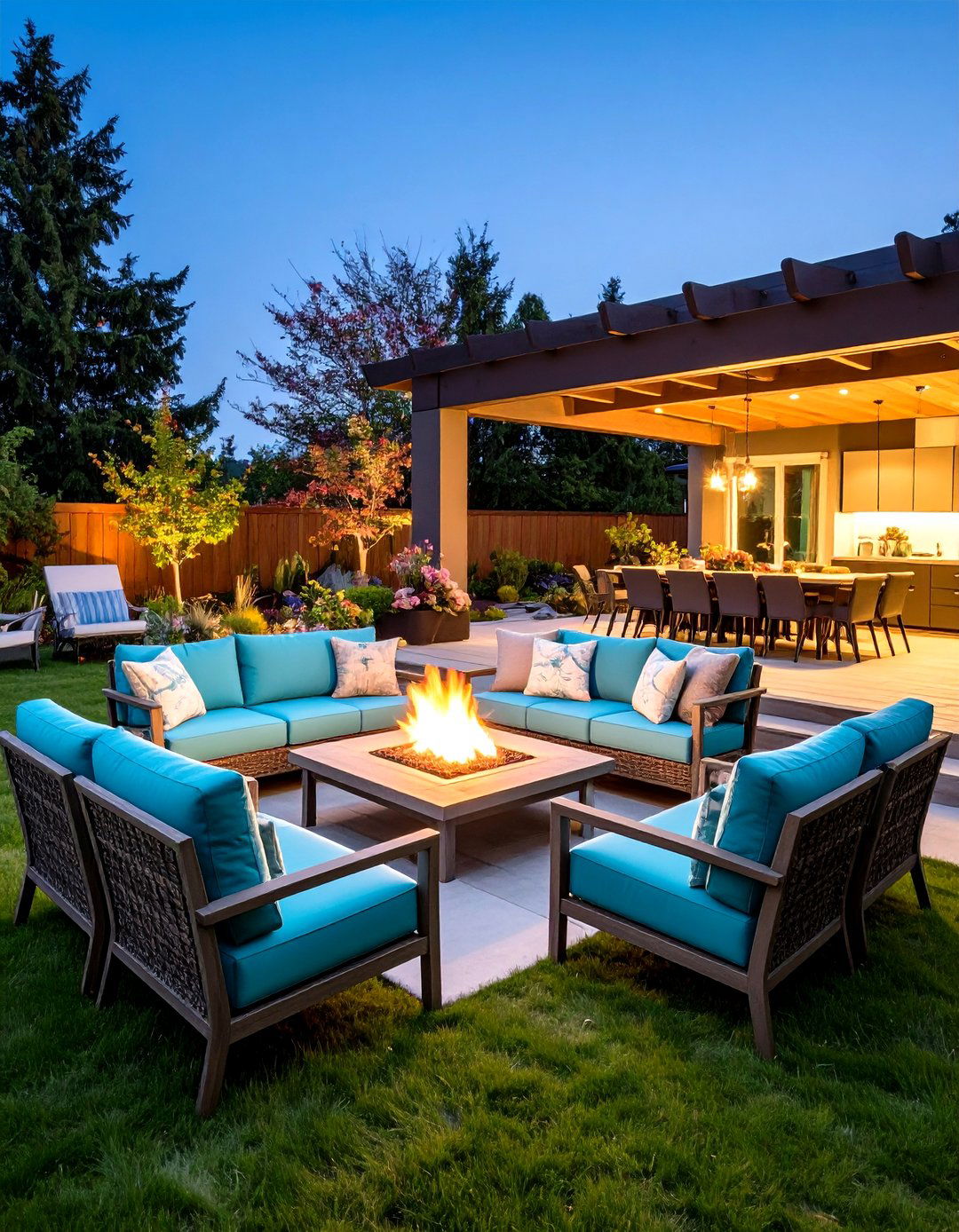Outdoor Sunken Living Room - 20 Sunken Patio Ideas