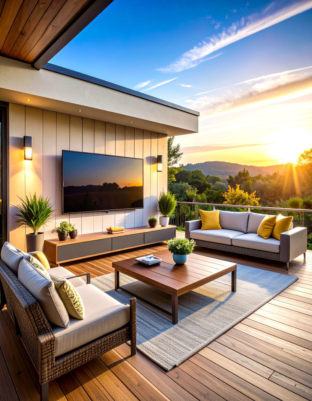 Outdoor TV Deck Wall Mount Simplicity - 20 Outdoor Tv Ideas