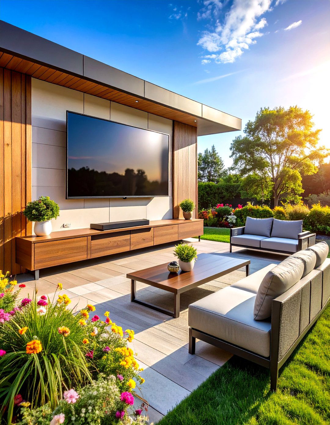 Outdoor TV Retractable Mount Innovation - 20 Outdoor Tv Ideas