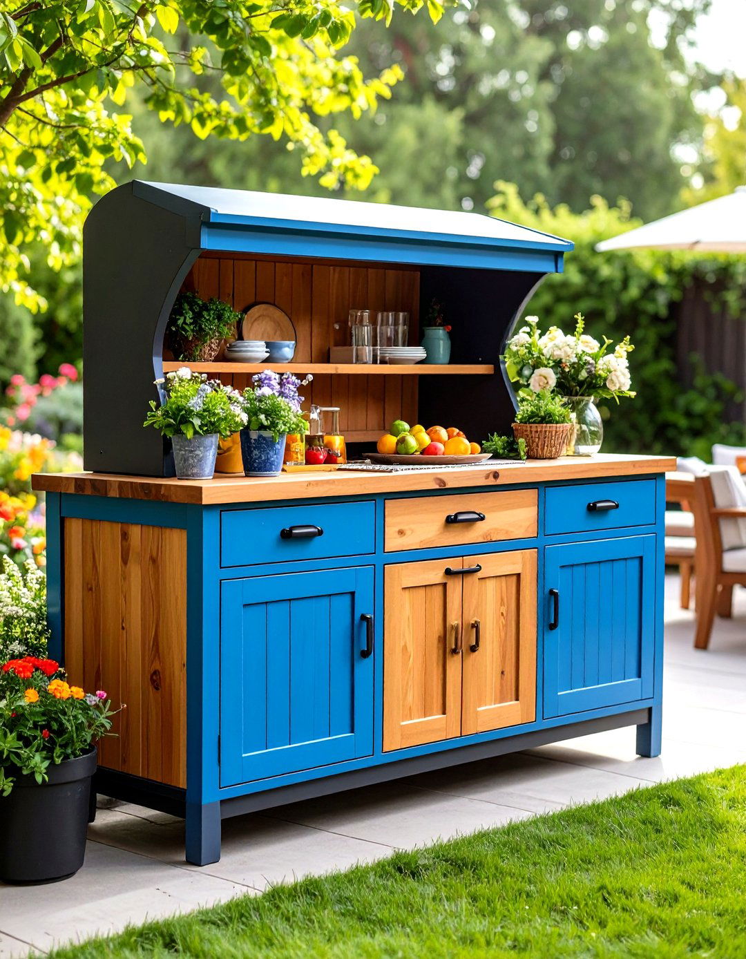 Outdoor Toy Storage Buffet Cabinet Design - 20 Outdoor Toy Storage Ideas