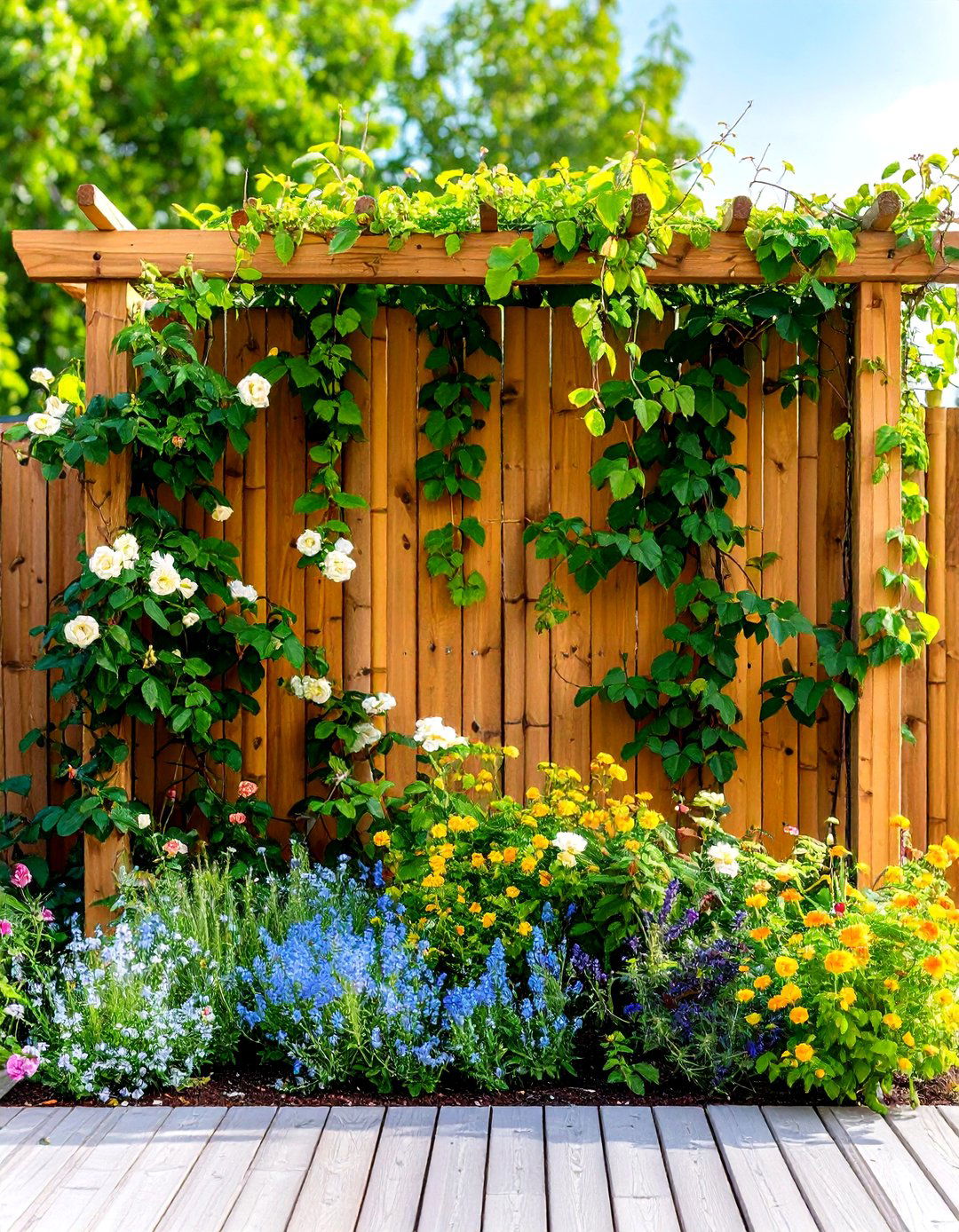 Outdoor Wall Decor Climbing Plant Trellises - 20 Outdoor Wall Decor Ideas
