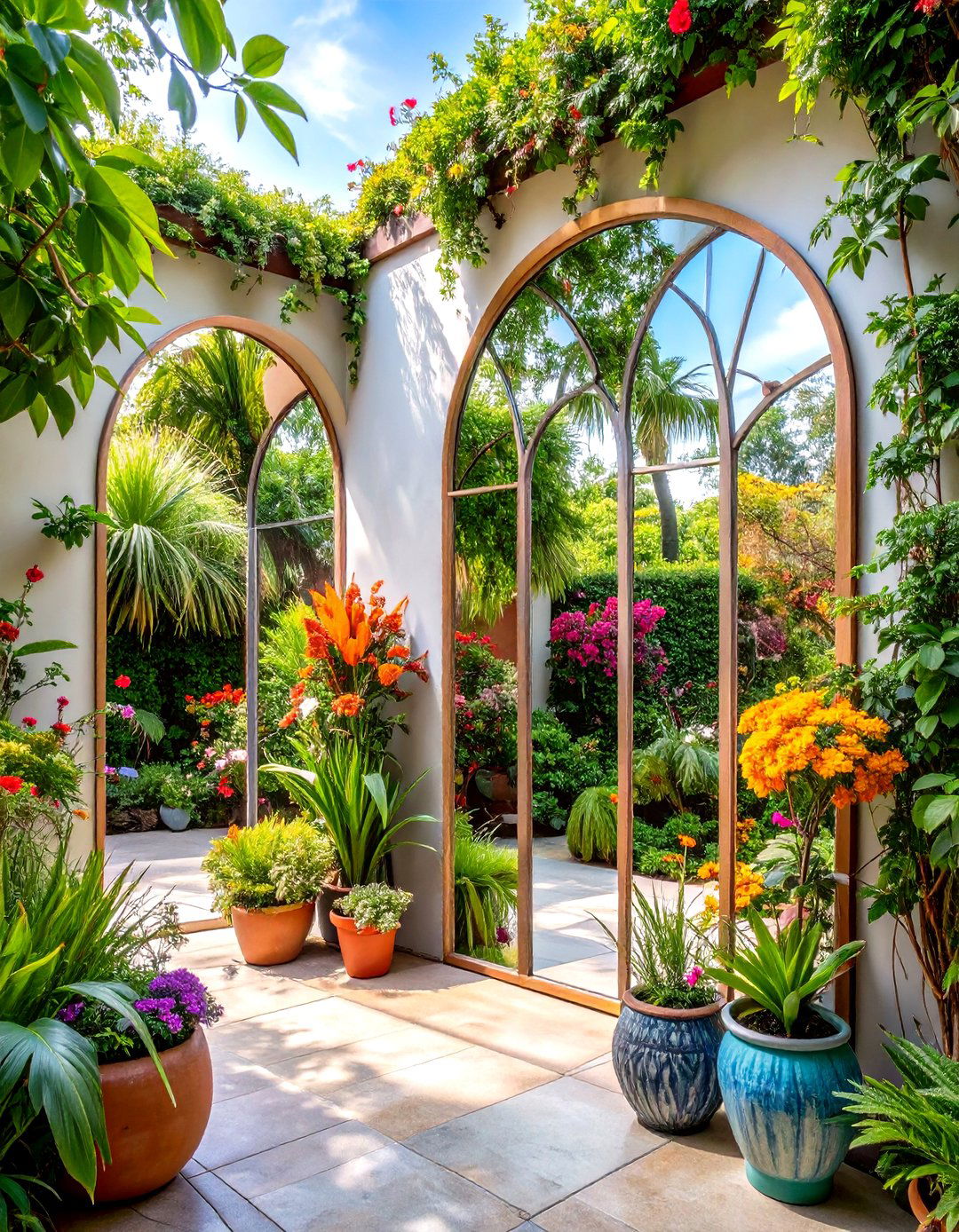 Outdoor Wall Decor Mirror Arrangements - 20 Outdoor Wall Decor Ideas