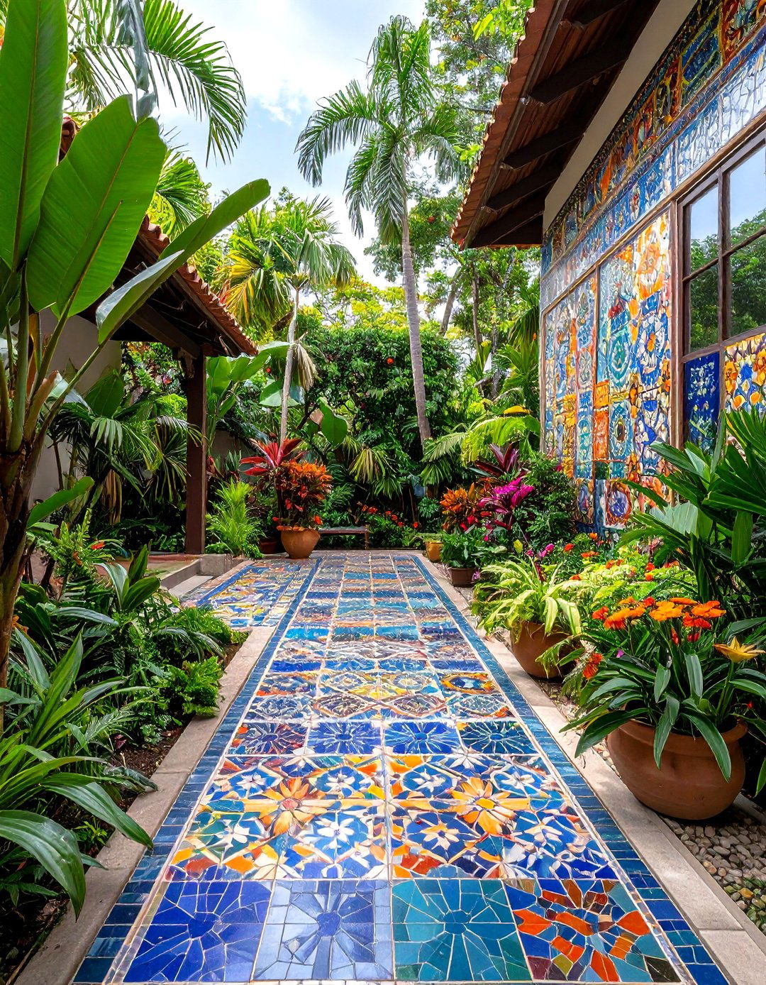 Outdoor Wall Decor Mosaic Tile Murals - 20 Outdoor Wall Decor Ideas