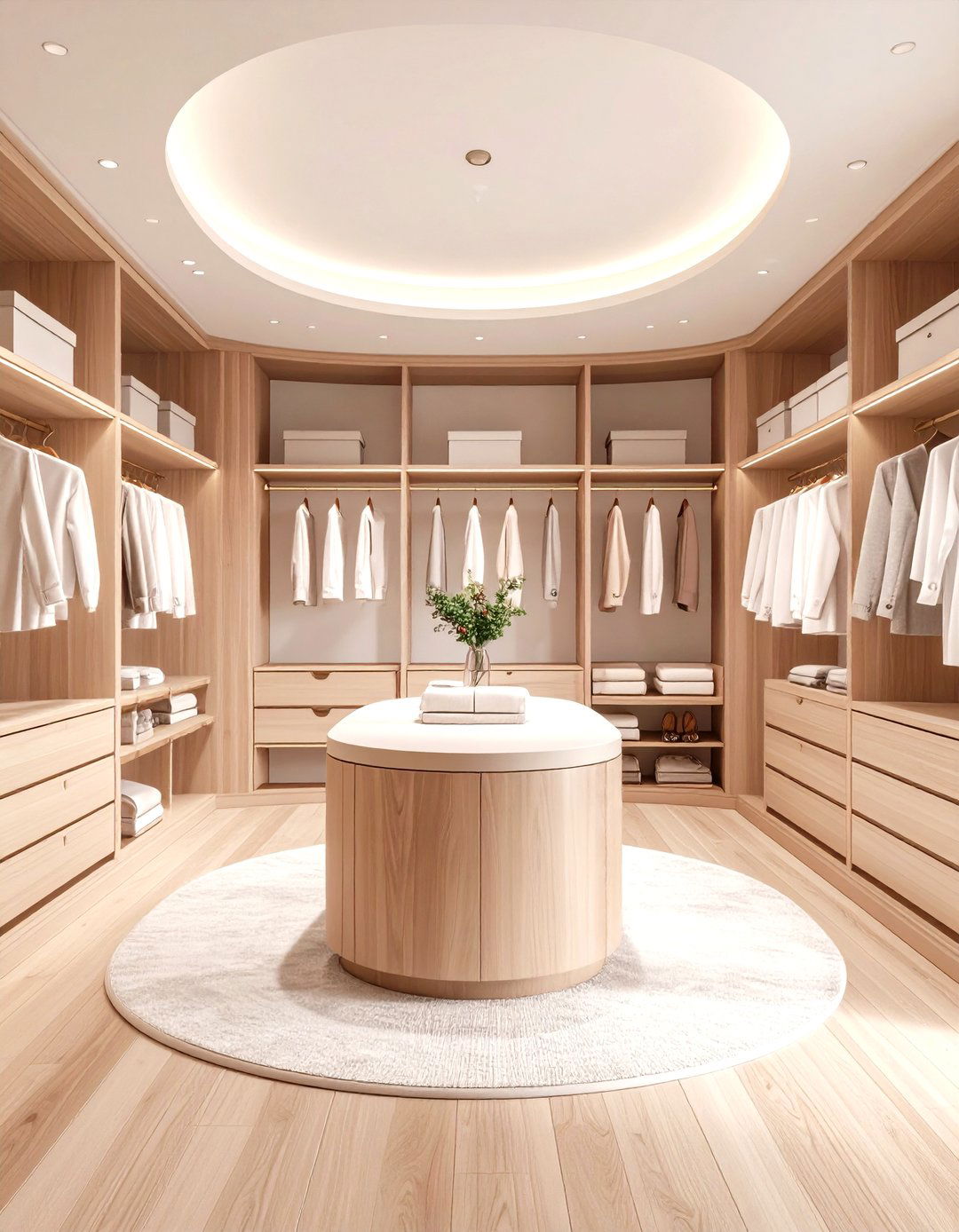 Oval Shaped Closet Island - 20 Closet Island Ideas