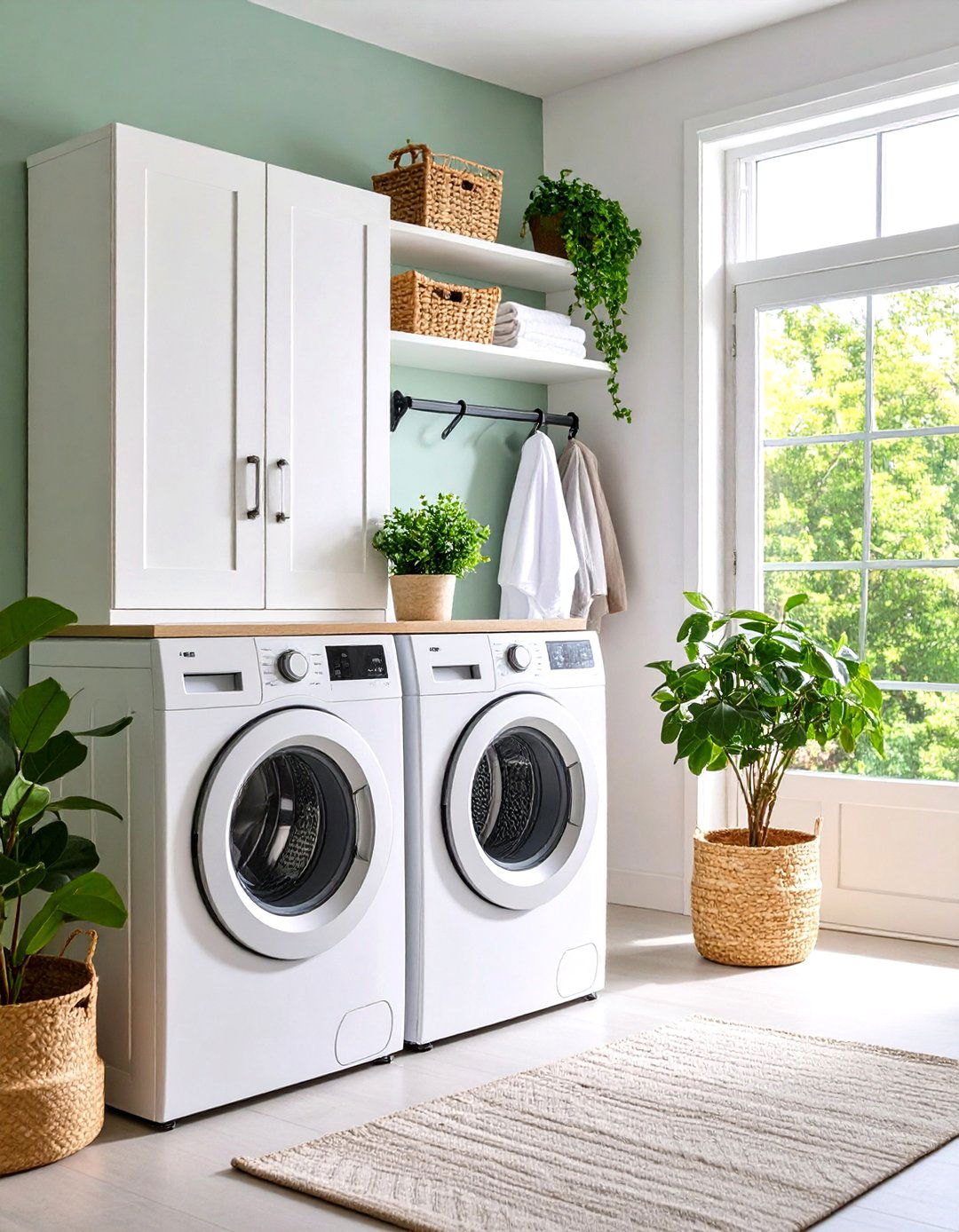 Over Door Hooks and Racks - 20 Small Laundry Room Ideas With a Top Load Washing Machine