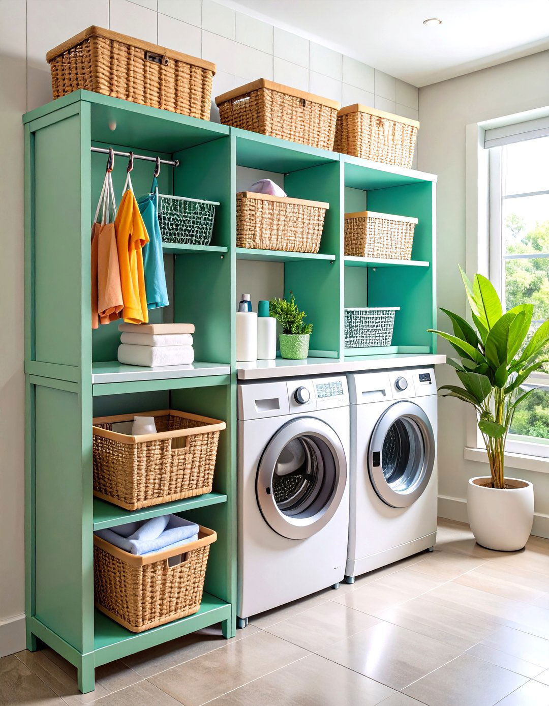 Over Door Laundry Room Storage Organization Centers - 20 Laundry Room Storage Ideas
