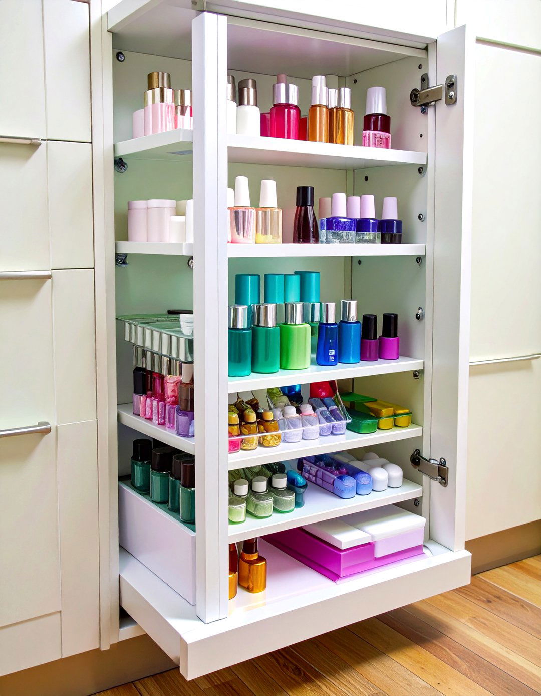 Over Door Vanity Cabinet Organizer Pockets - 20 vanity organization ideas