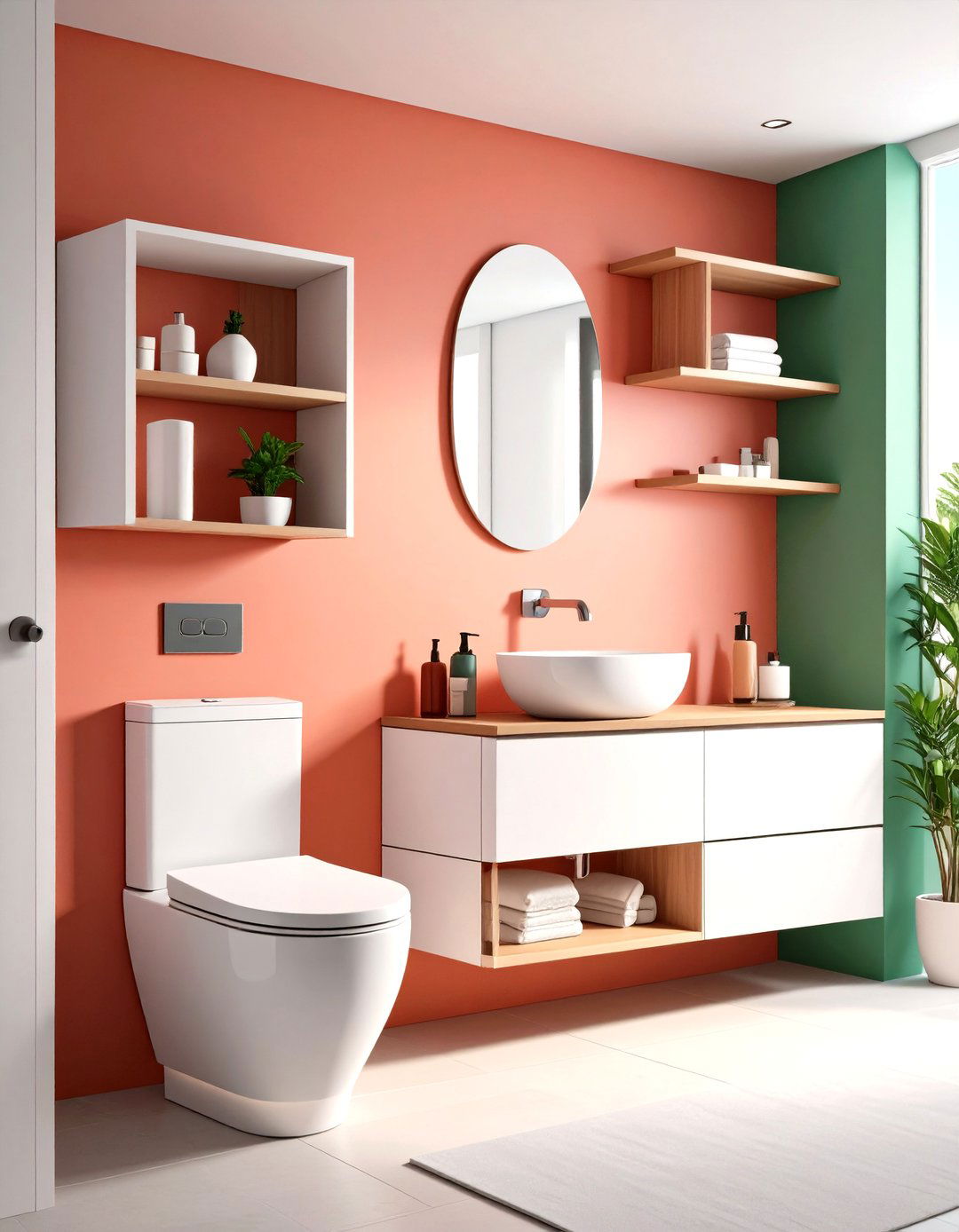 Over Toilet Storage Corner Shelves - 20 Over Toilet Storage Ideas