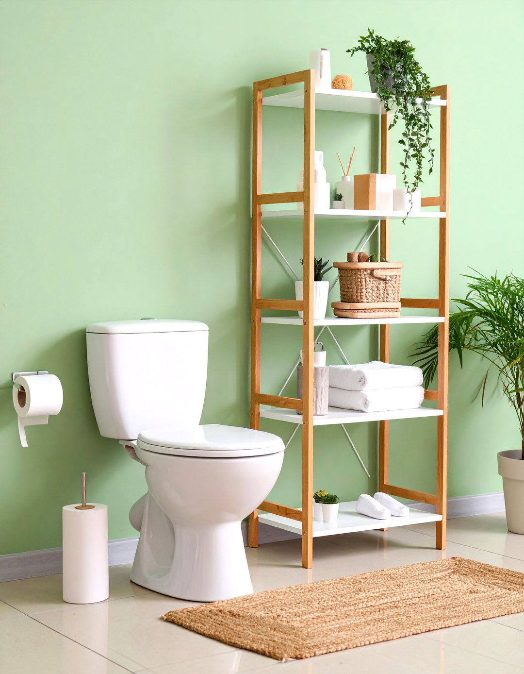 Over Toilet Storage Space Saver Rack - 20 Over Toilet Storage Ideas