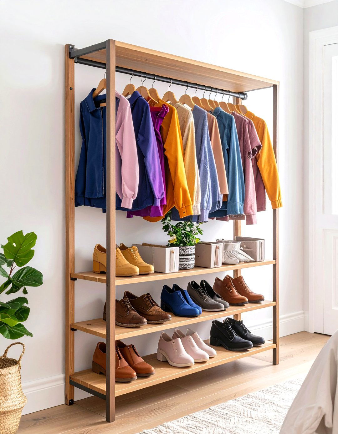 Over the Door Clothes Storage Rack - 20 Clothes Storage Ideas