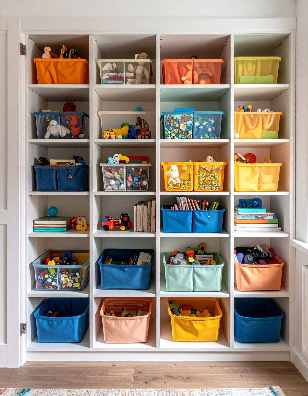 Over the Door Pockets in Playroom Storage - 20 Playroom Storage Ideas