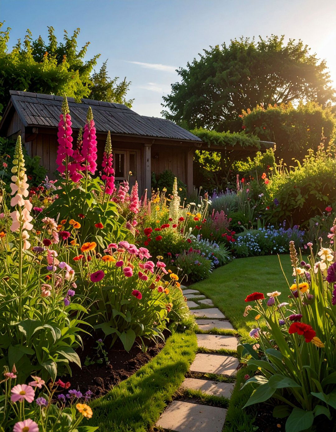 Overflowing Cottage Style Flower Bed Border - 20 Flower Bed Ideas