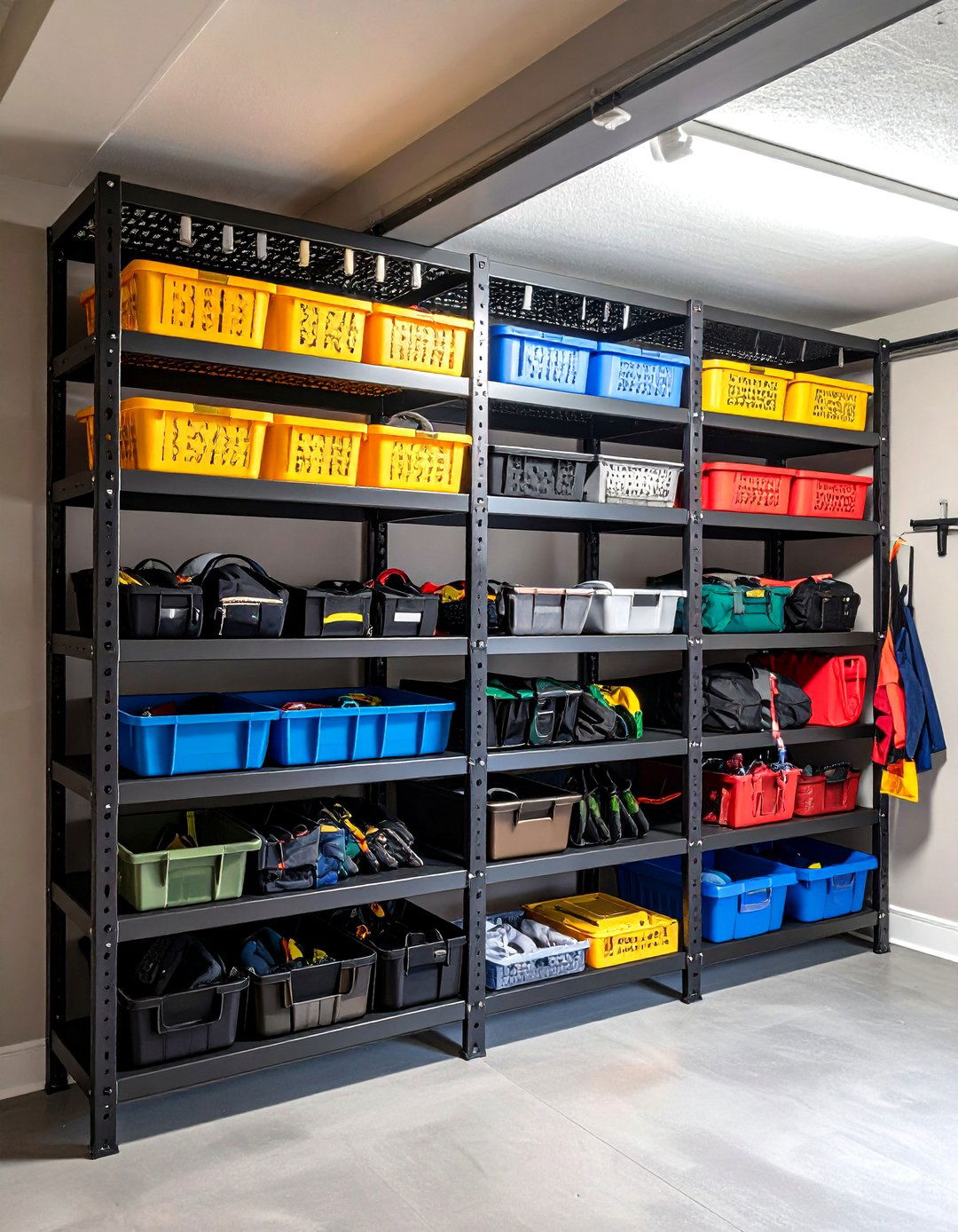 Overhead Racks for Seasonal Gear in the Garage Entryway - 20 Garage Entryway Ideas