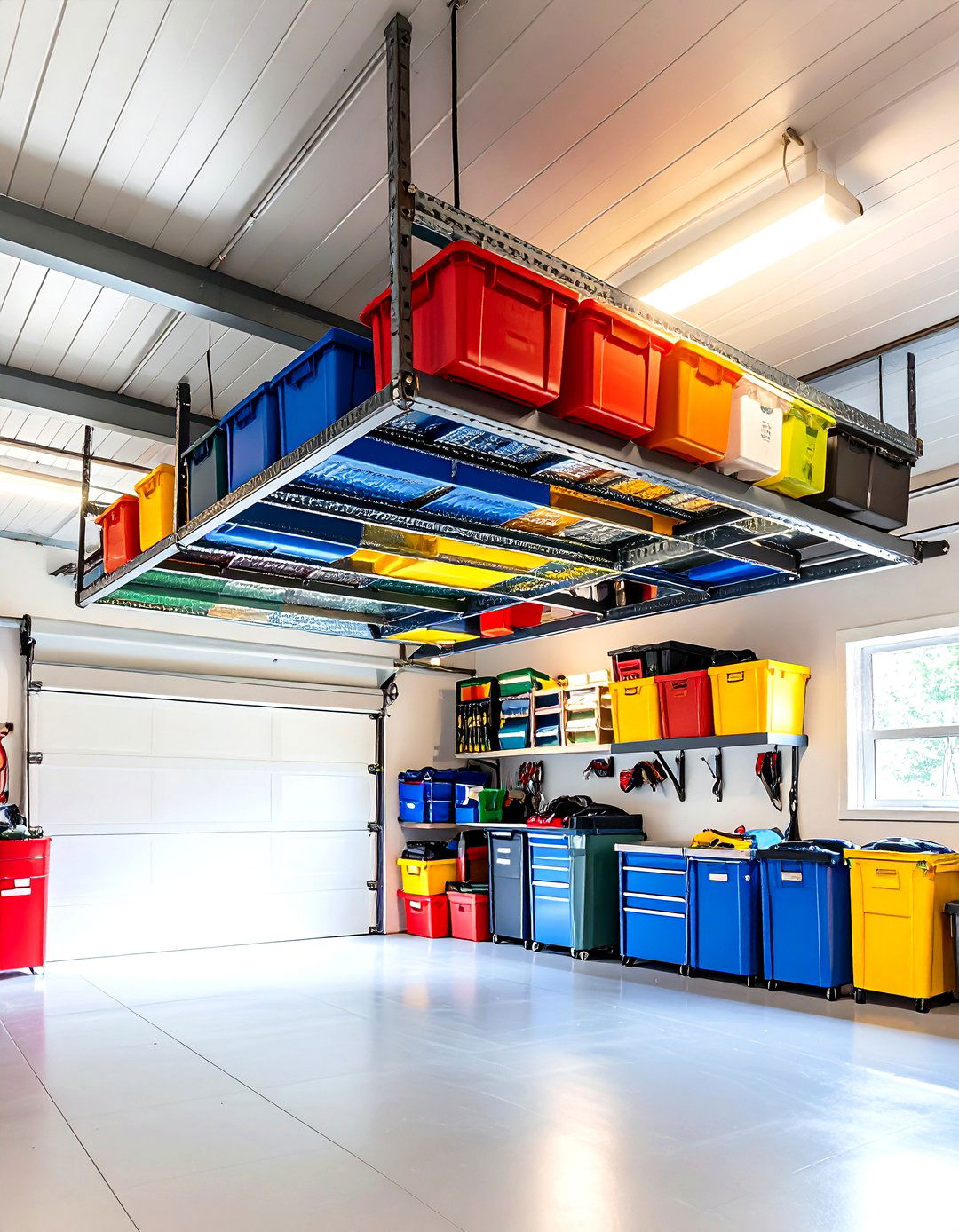Overhead Storage Racks - 20 Wall Storage Ideas