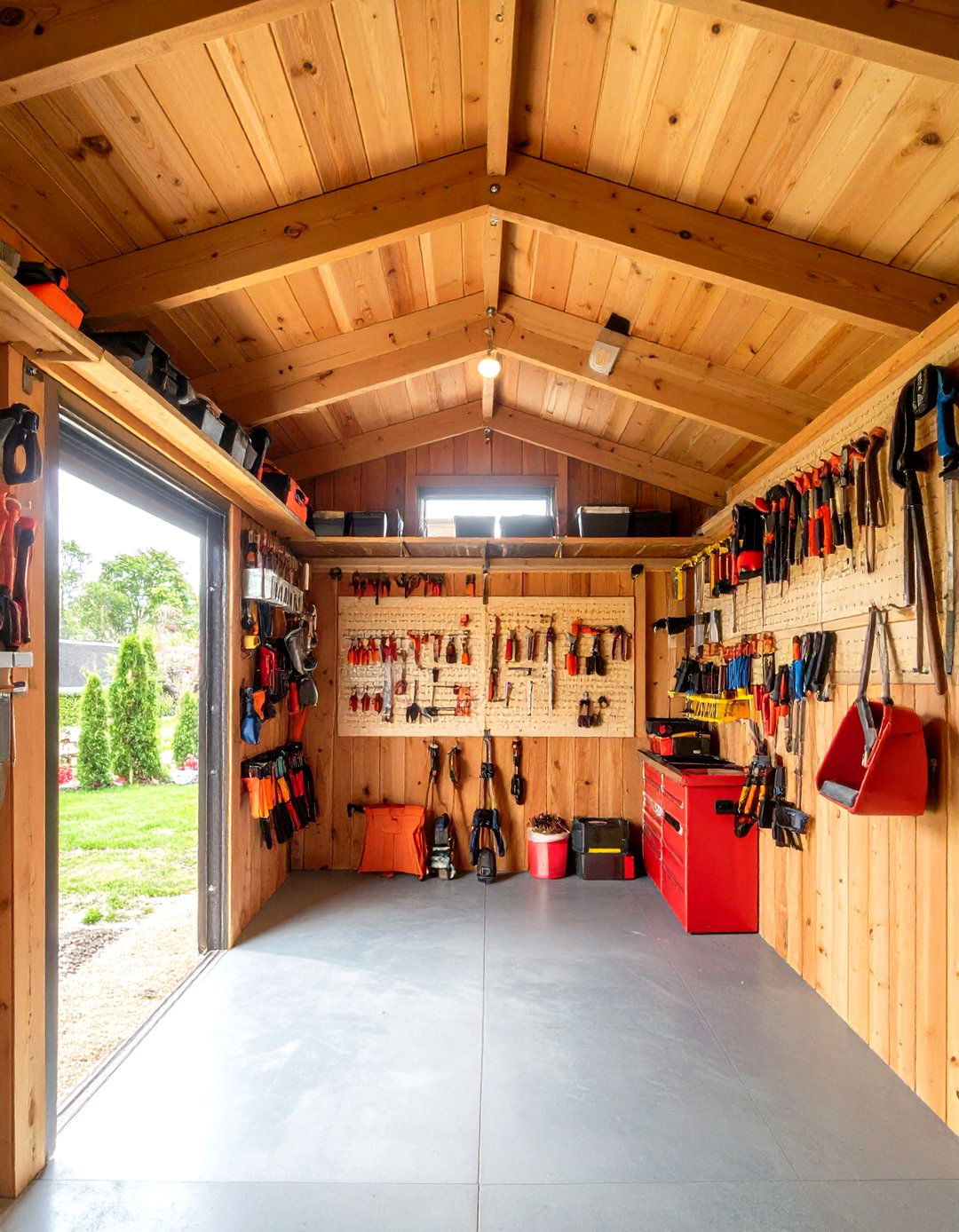 Overhead Storage Racks - 20 Shed Ceiling Ideas