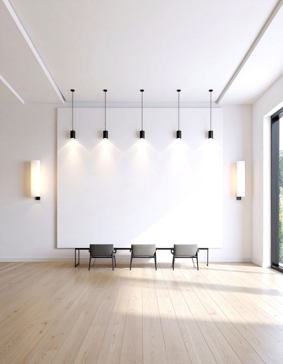 Oversized Canvas As Tall Wall Decor Anchor - 20 High Ceiling Tall Wall Decor Ideas
