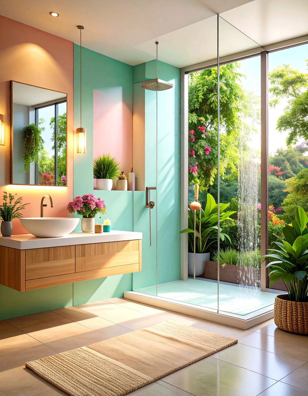 Oversized Ledge Niche - 20 Shower Niche Ideas