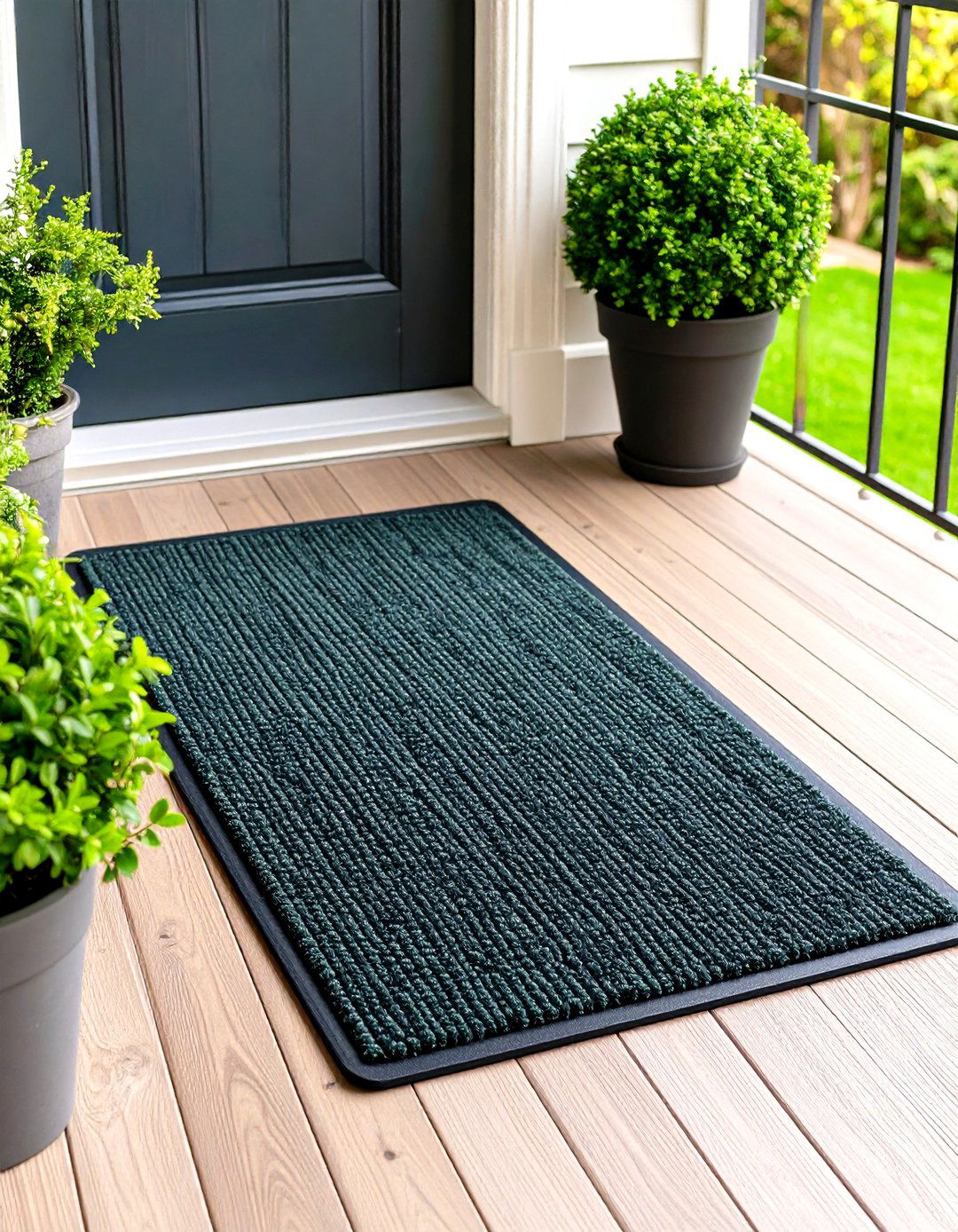 Oversized Runner Style Front Door Mat for Double Doors - 20 Front Door Mat Ideas