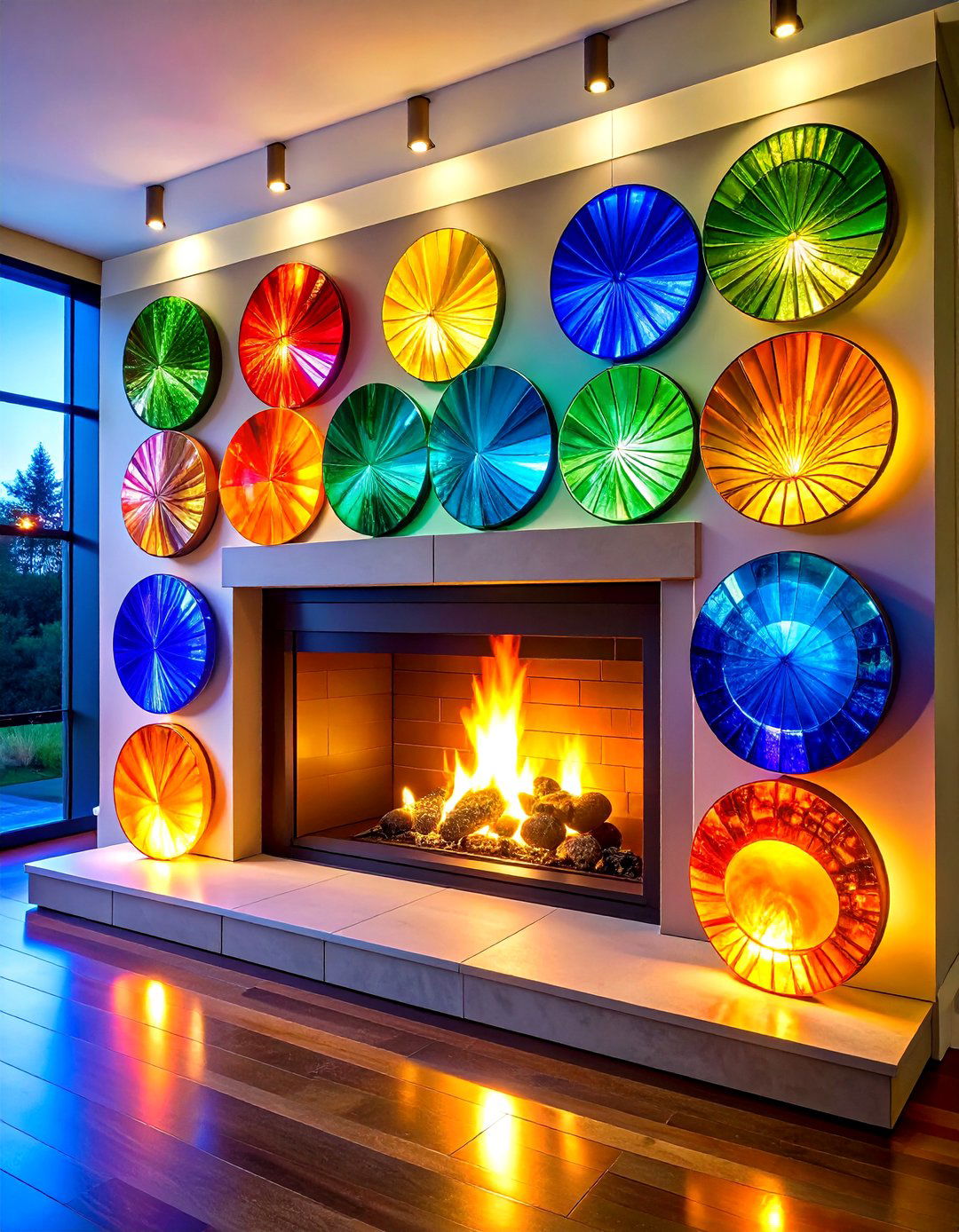 Oversized Statement Fireplace Sconce Sculptures - 20 Fireplace Sconces Ideas