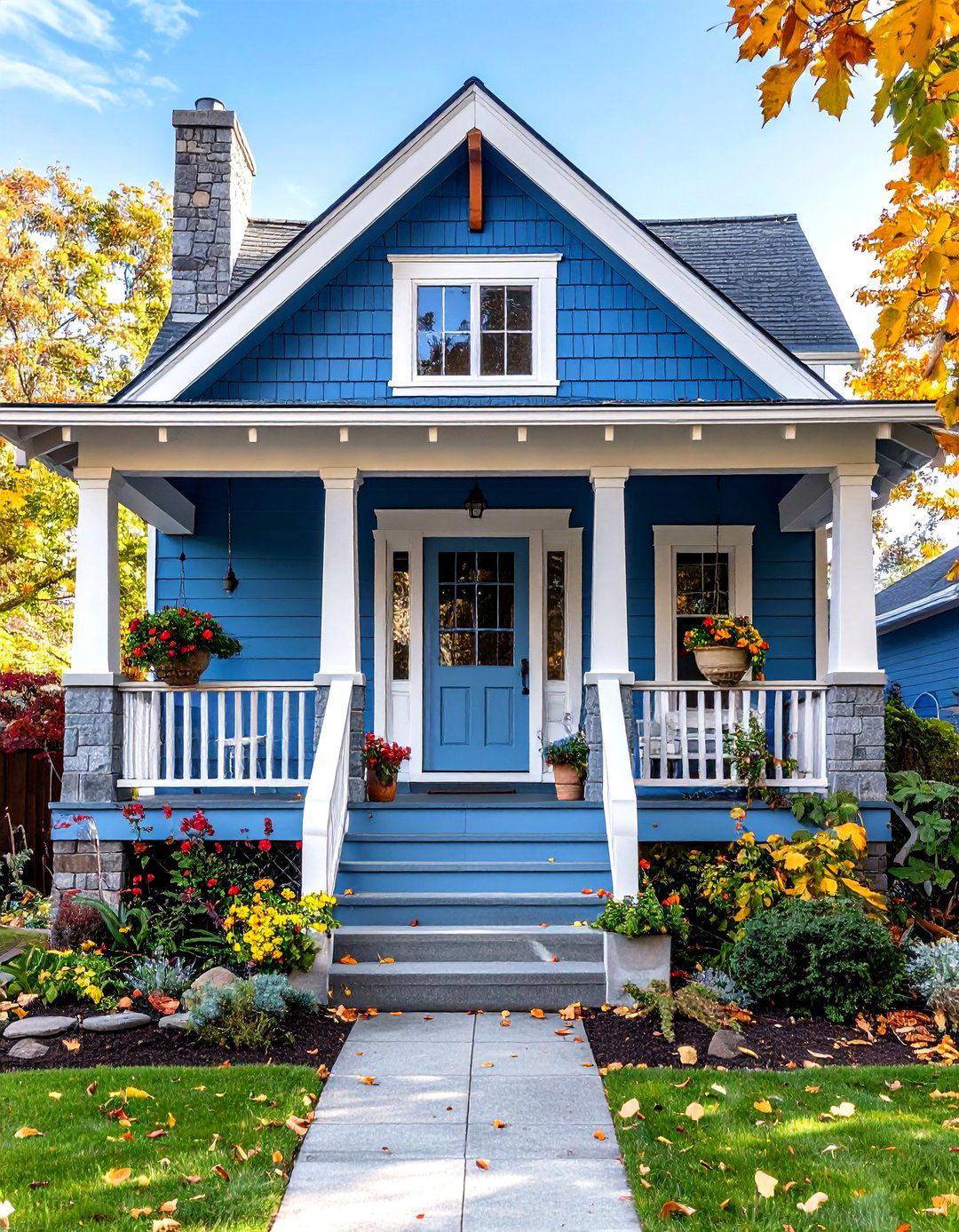 Oxford Blue Midnight Blue Siding Craftsman Bungalow Style - 20 Midnight Blue & Dark Blue House Siding Colors
