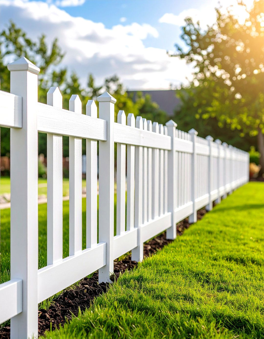 PVC Vinyl Farm Fence - 20 Farm Fence Ideas