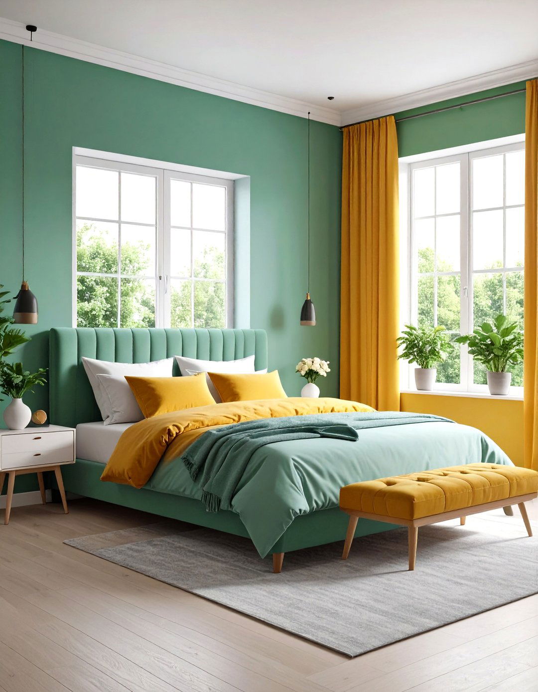 Paint Matched Wall Tone Window Trim - 20 Modern Window Trim Ideas