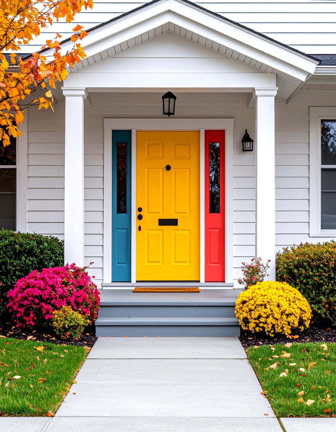 Painted Accent Door Trim - 20 Exterior Door Trim Ideas