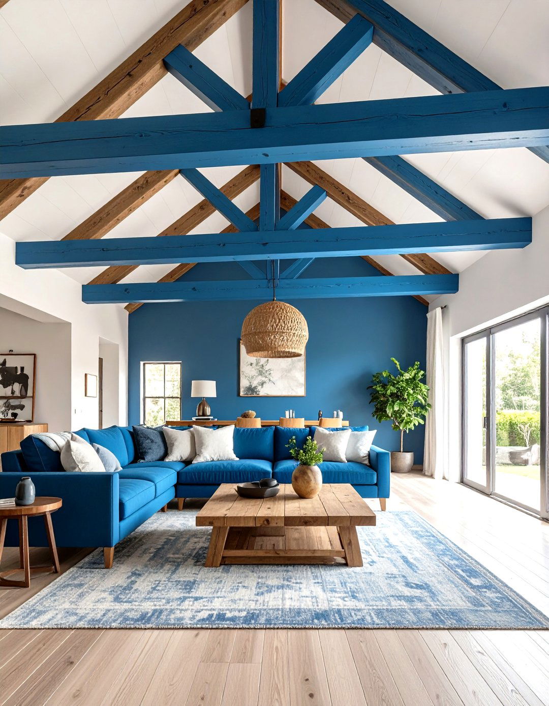 Painted Beam Highlights - 20 Vaulted Ceiling Ideas