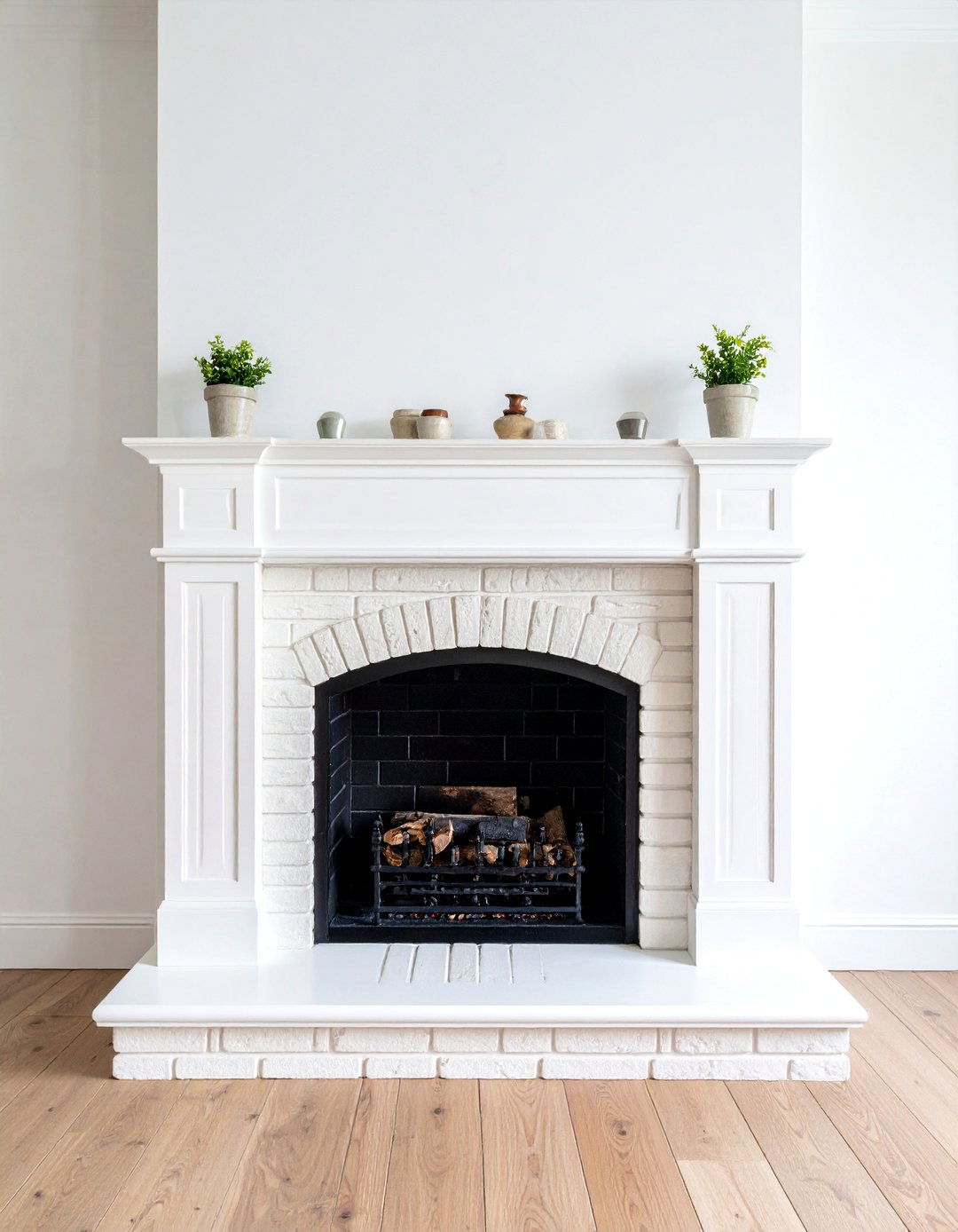 Painted Brick Spanish Fireplace - 20 Spanish Style Fireplace Ideas
