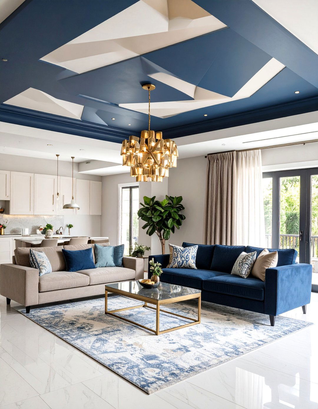 Painted Ceiling Ideas with Bold Colors - 20 Cheap Ceiling Ideas