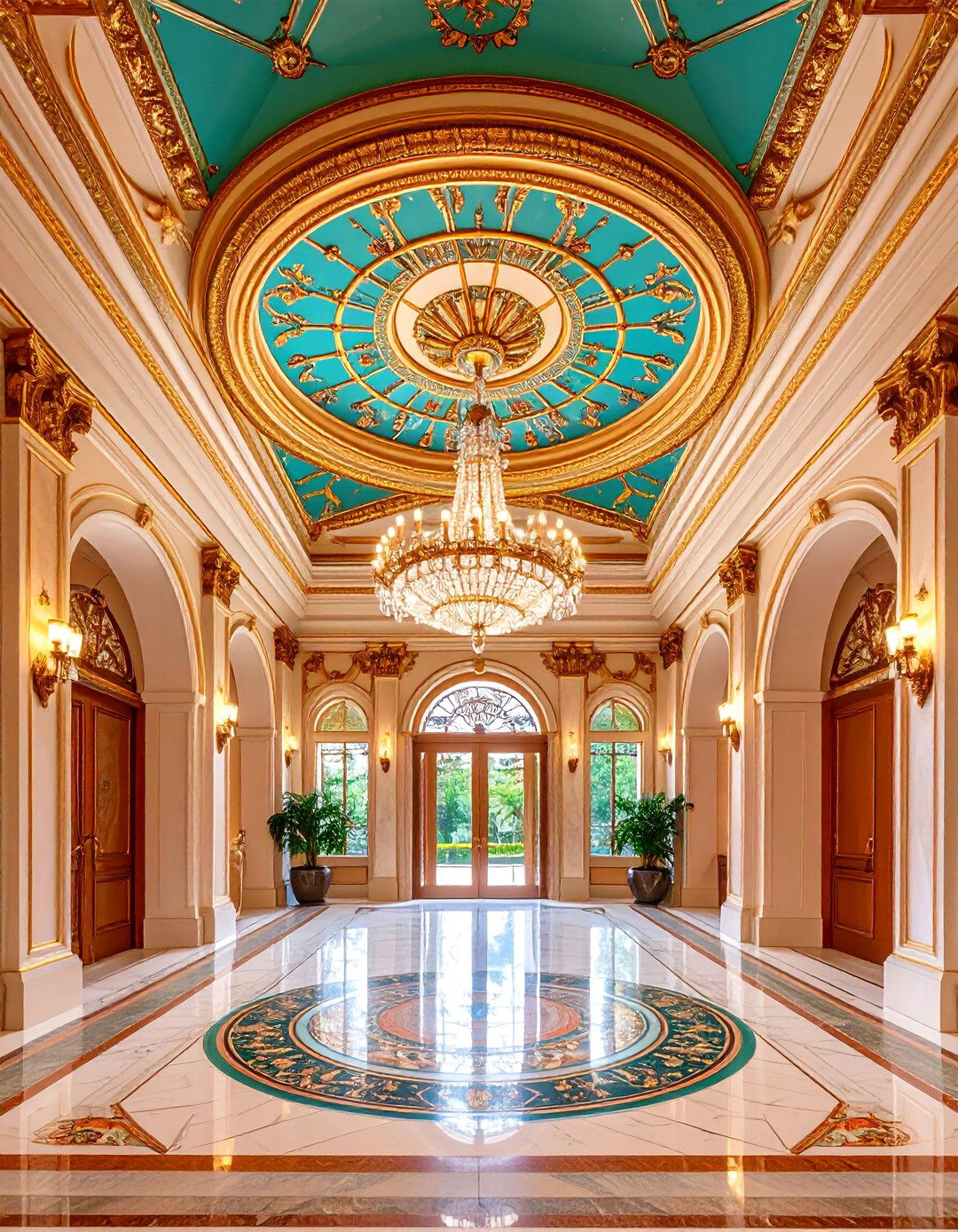 Painted Ceiling Medallion Designs - 20 Ceiling Paint Ideas