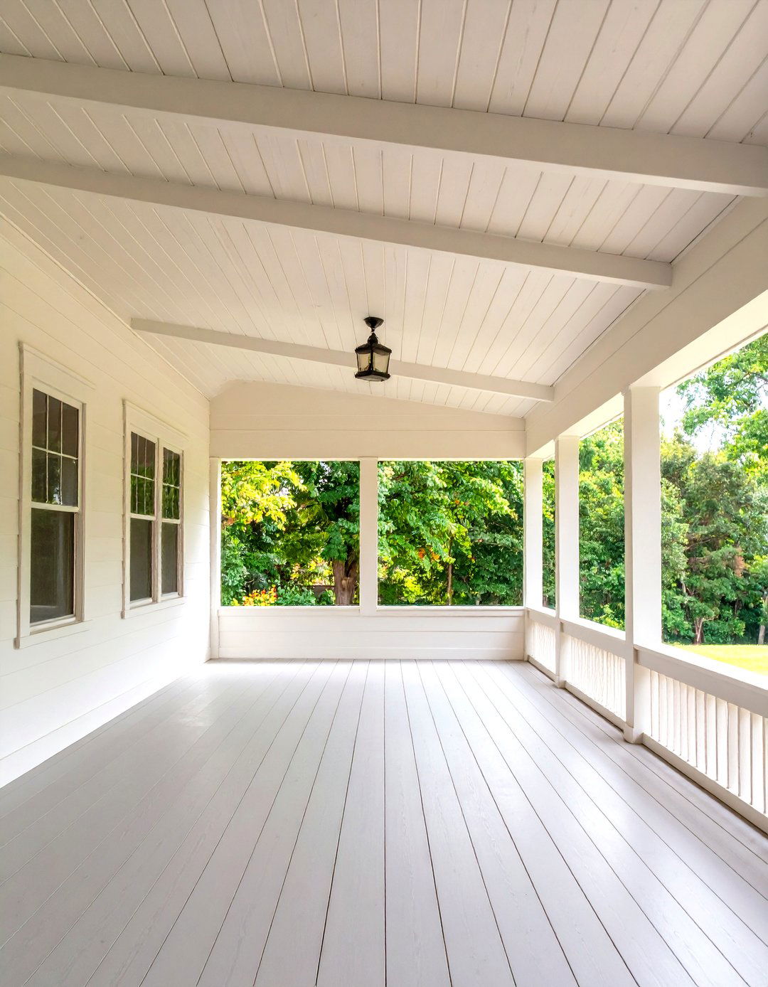 Painted Drywall Porch Ceiling - 20 Porch Ceiling Ideas