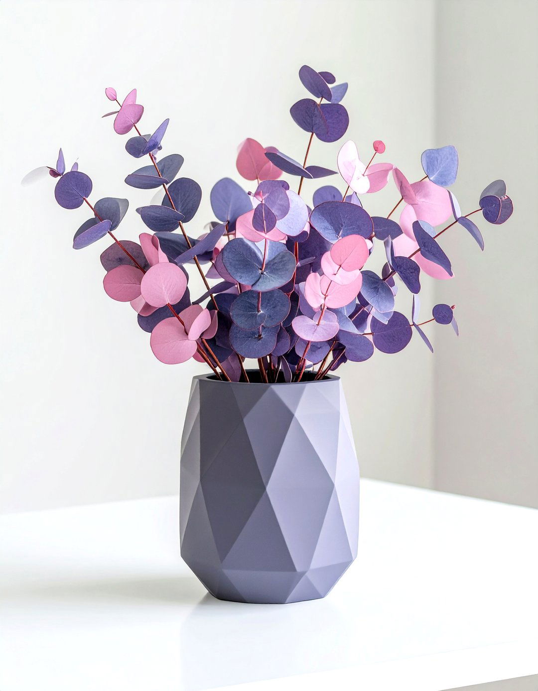 Painted Eucalyptus Modern Art Centerpieces - 20 Eucalyptus Wedding Centerpieces