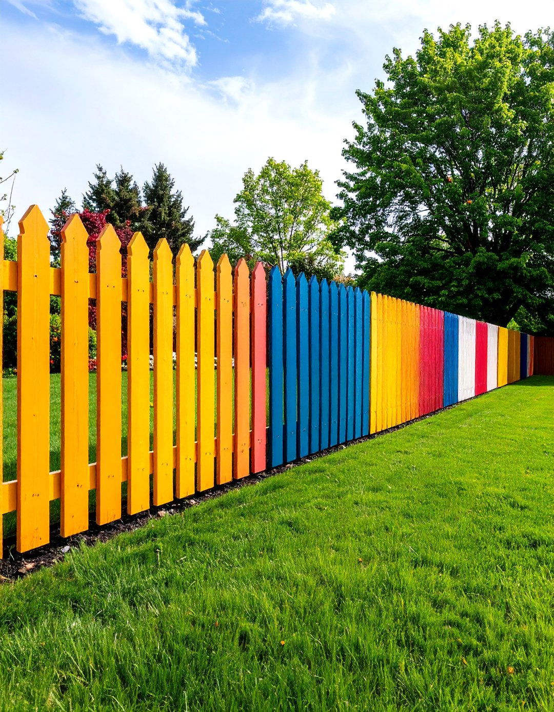 Painted Fence Backyard Makeover Ideas - 20 Cheap Backyard Makeover Ideas