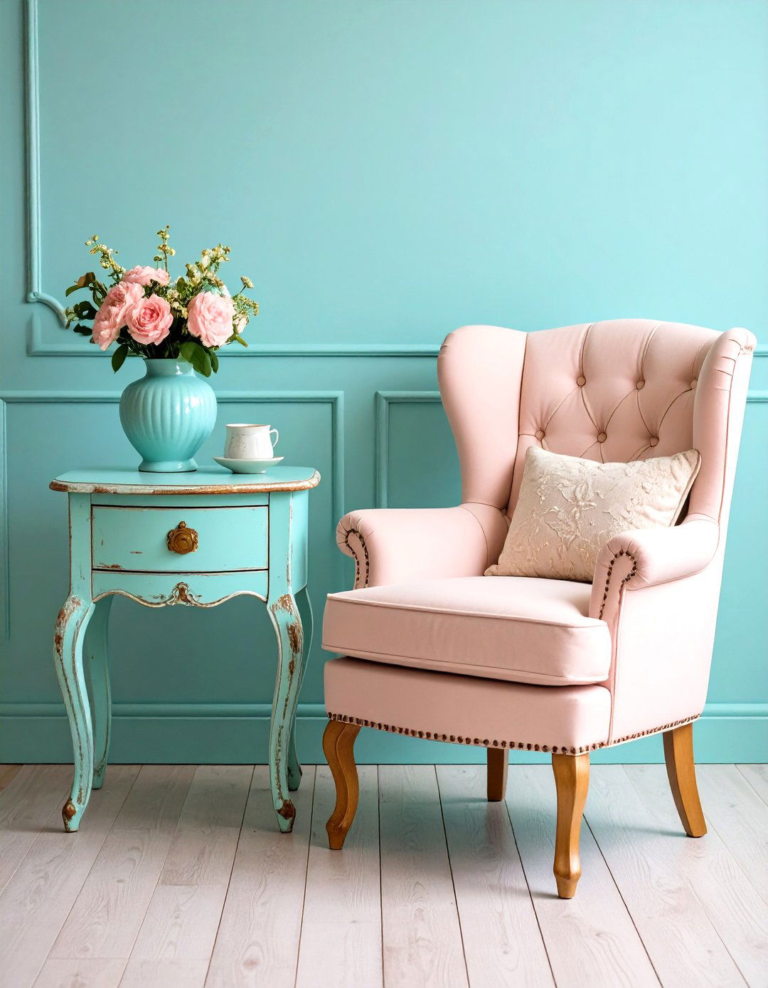 Painted Furniture Accents - 20 Spring Decor Ideas